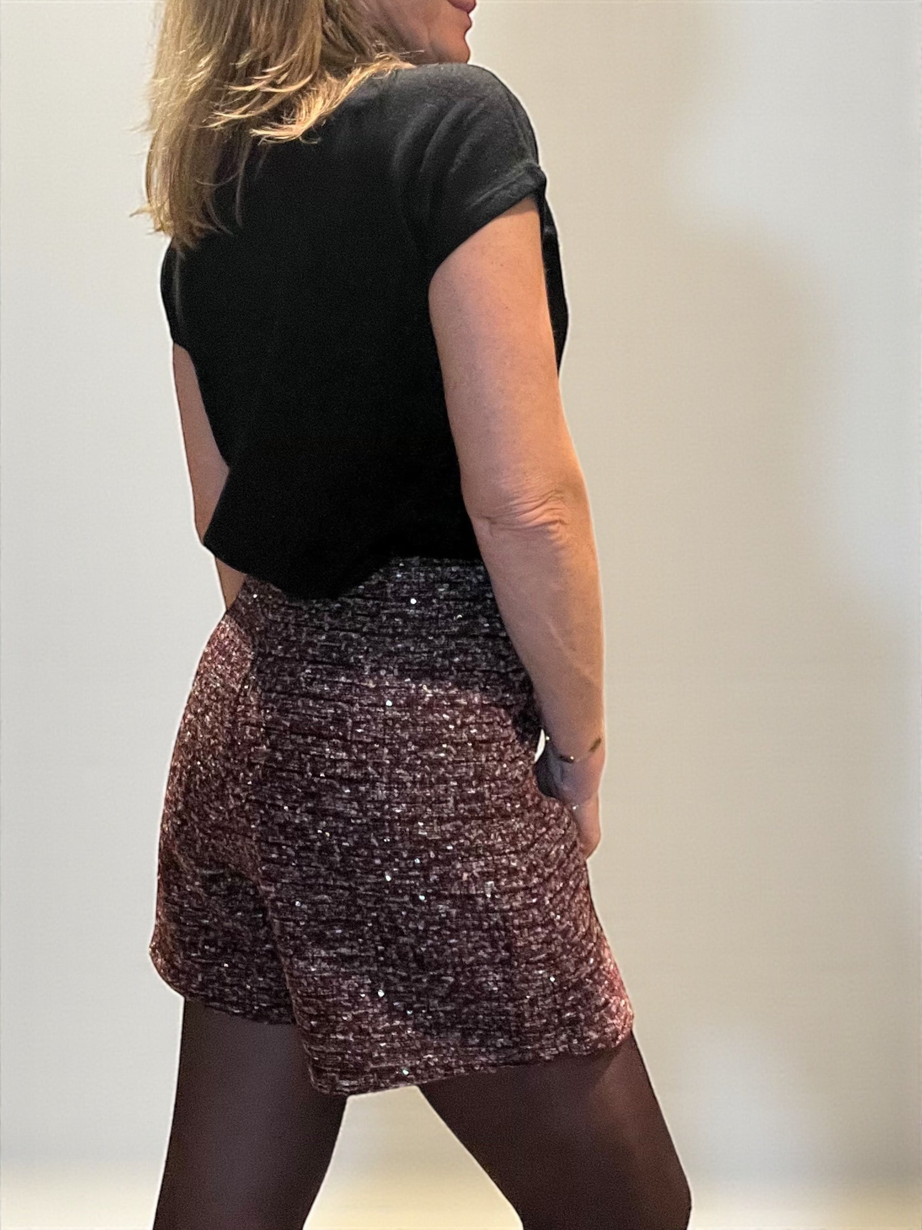 Jupe short bordeaux 🍷