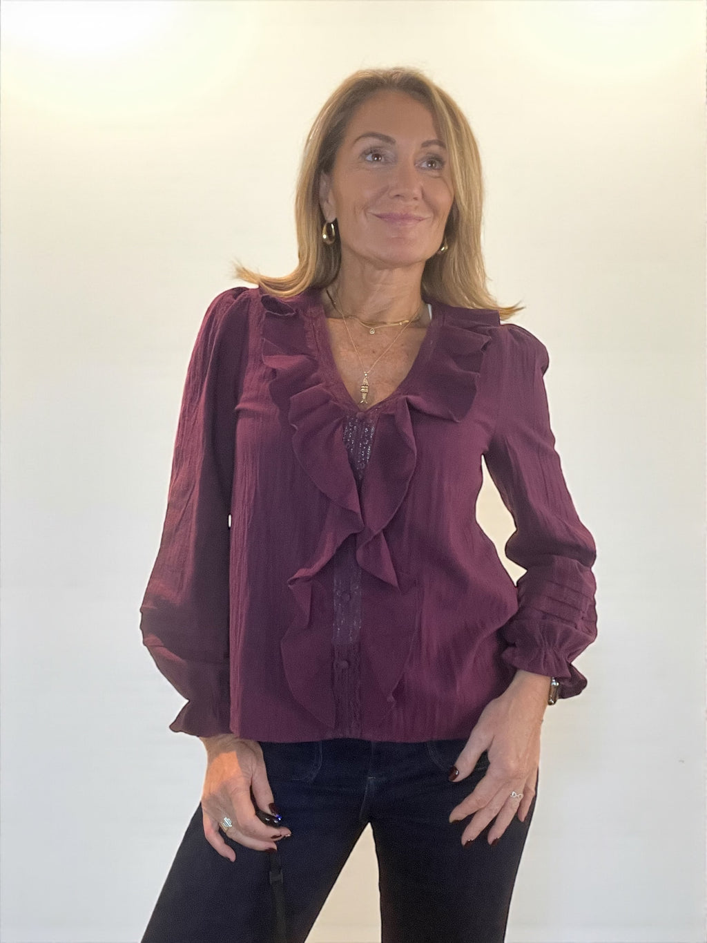 Chemisier Kelly Bordeaux