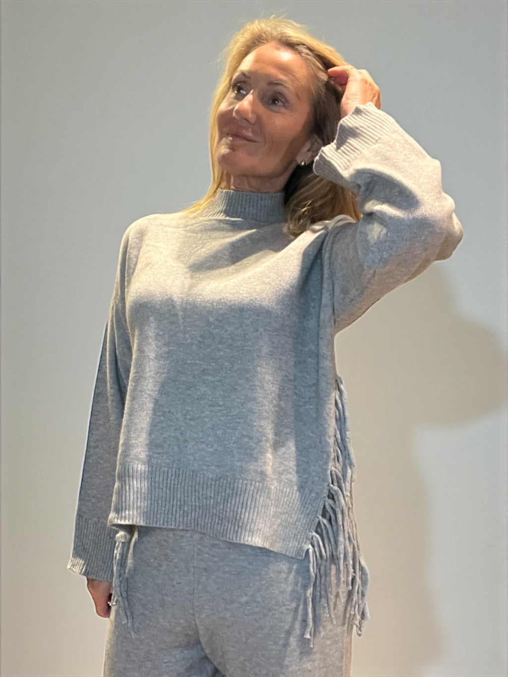 Pull Lisa gris clairs