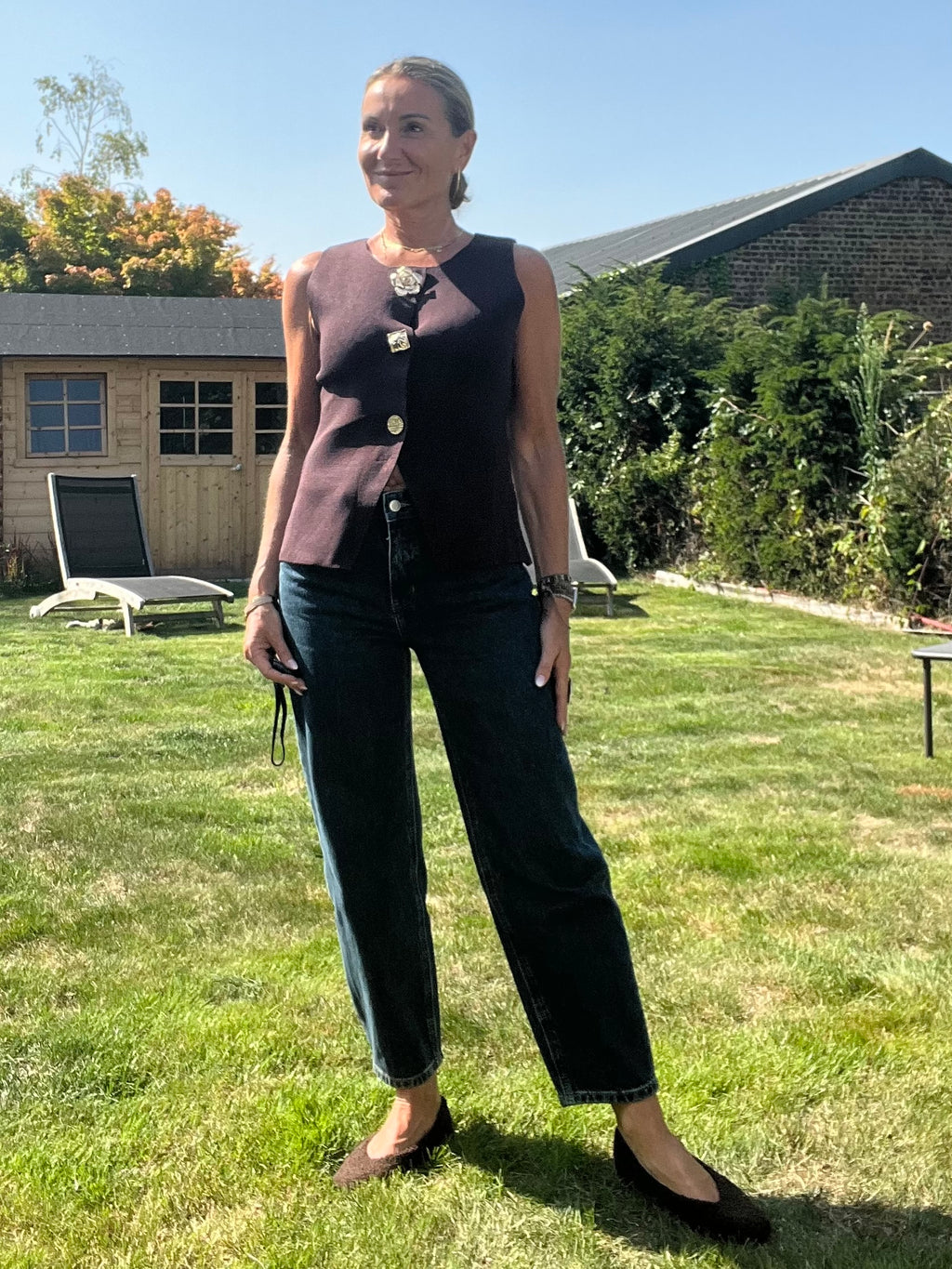 Jeans Bonie bleu brute