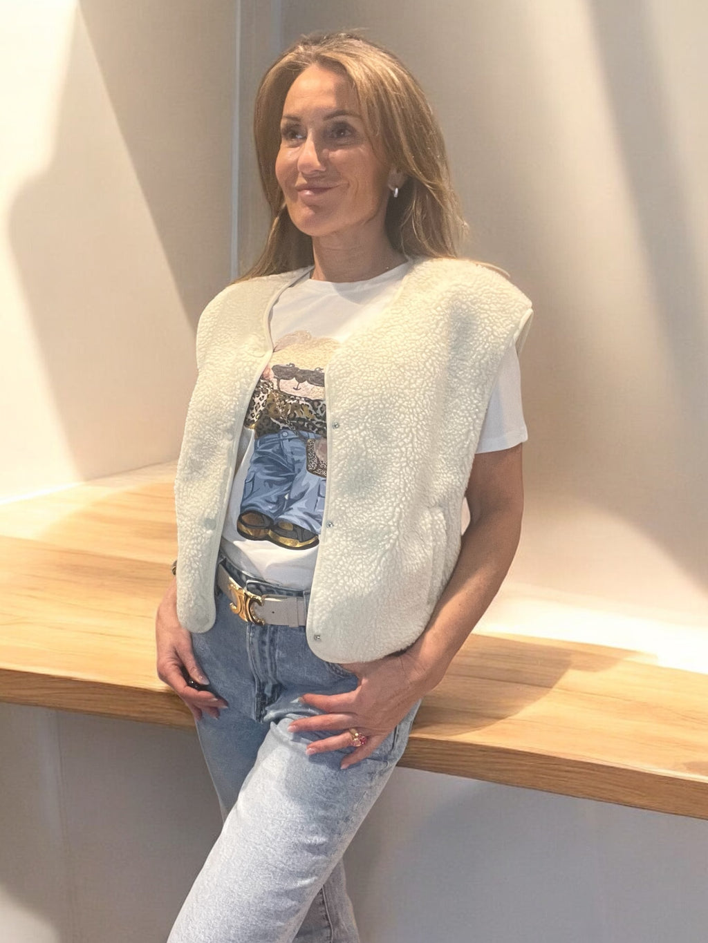 Gilet Rachelle Blanc