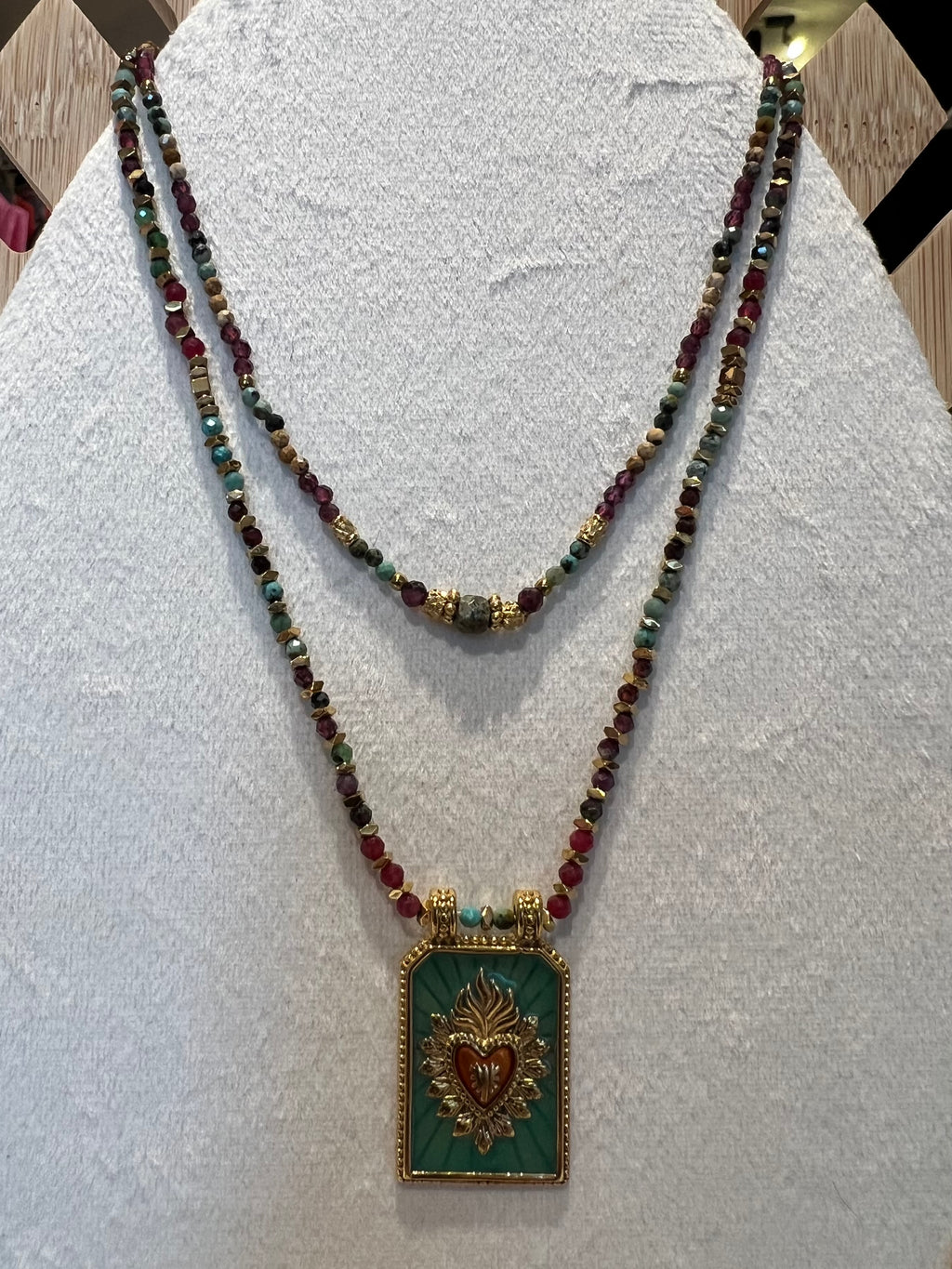 Collier Maya turquoise