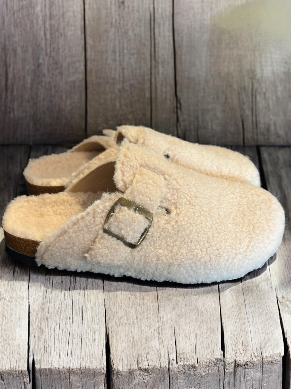 Chaussures Mules Pilou écru