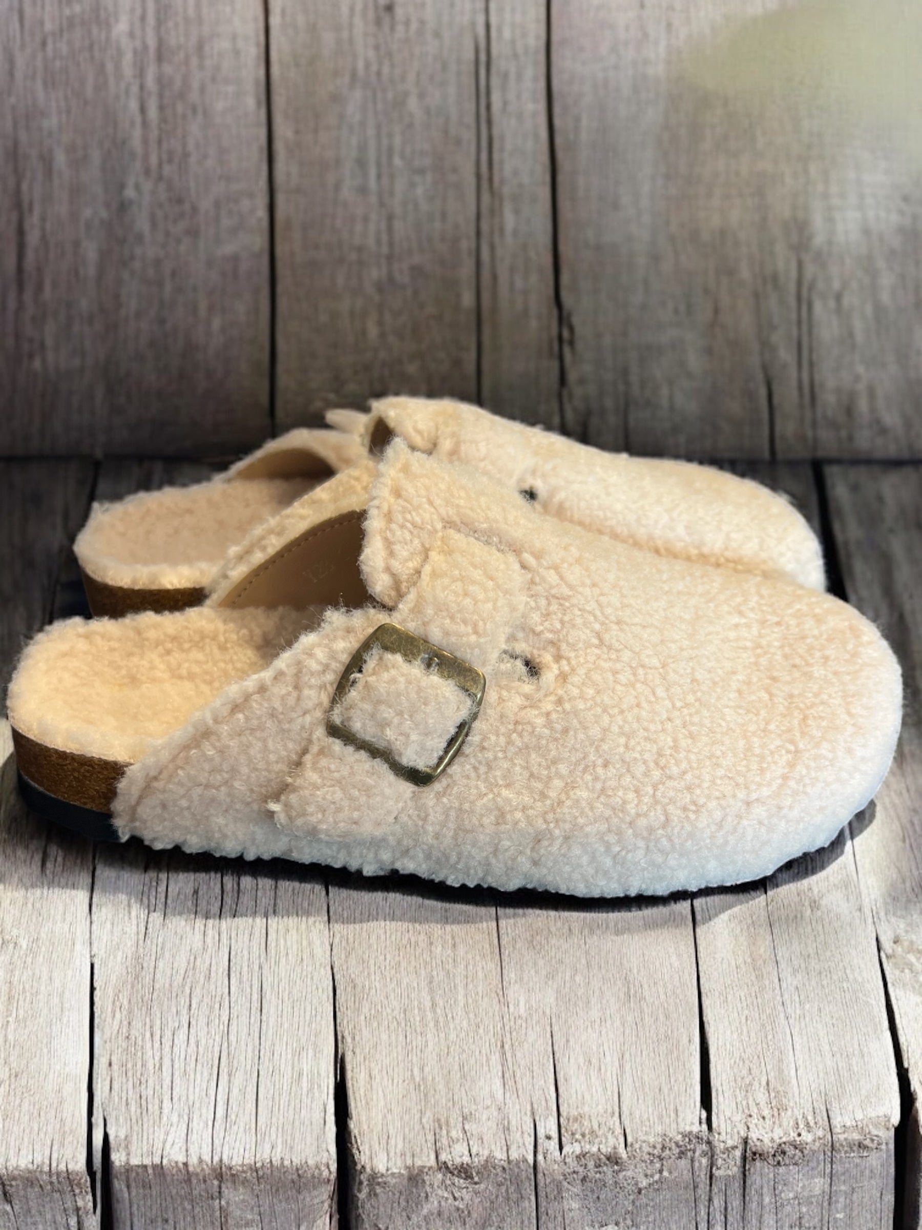 Chaussures Mules Pilou écru