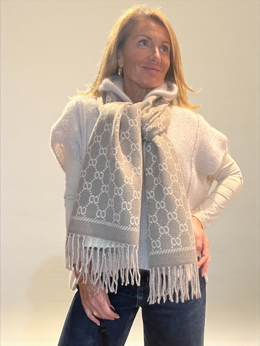 Écharpe Lewis Taupe