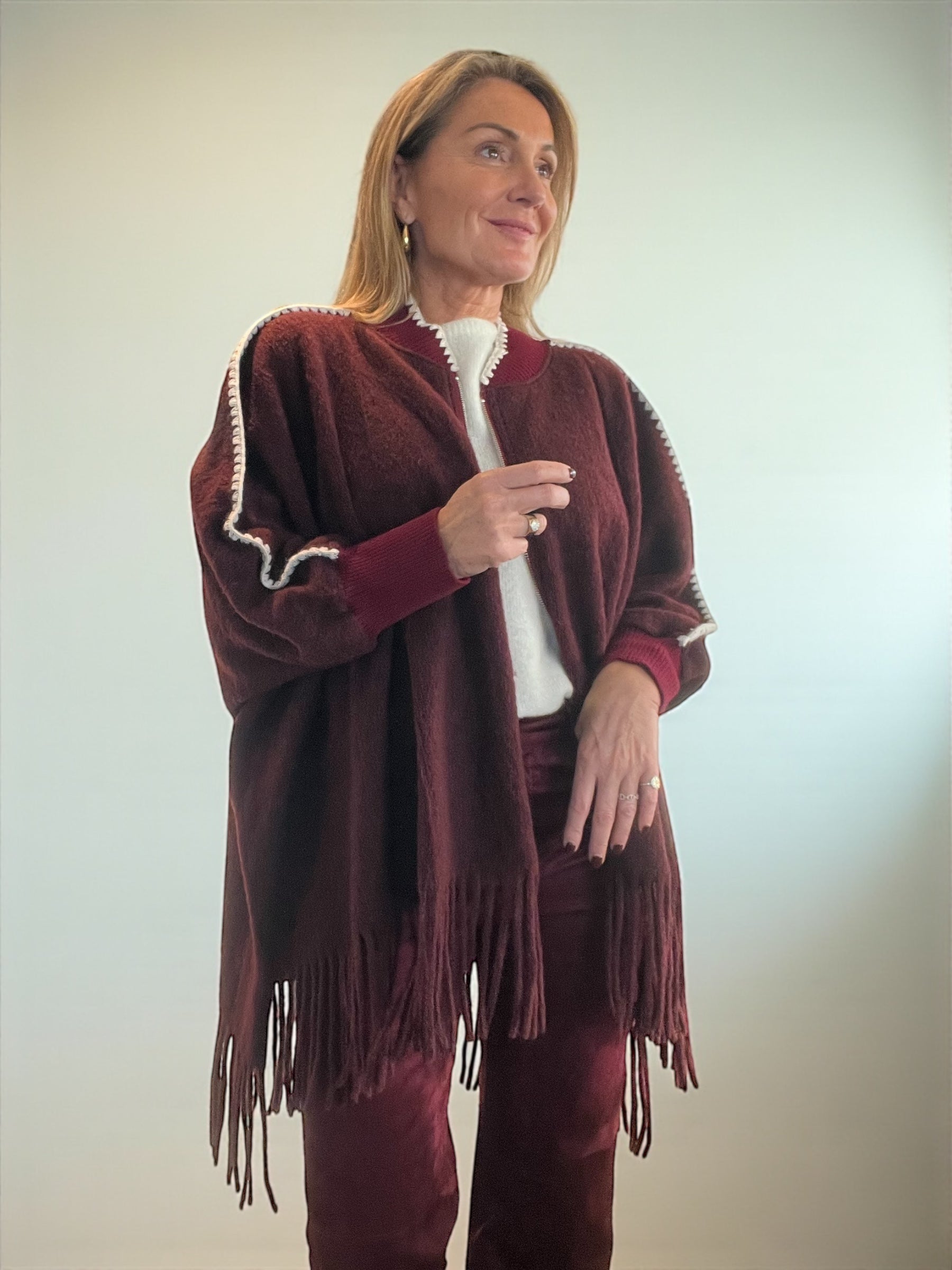 Veste Mexico bordeaux