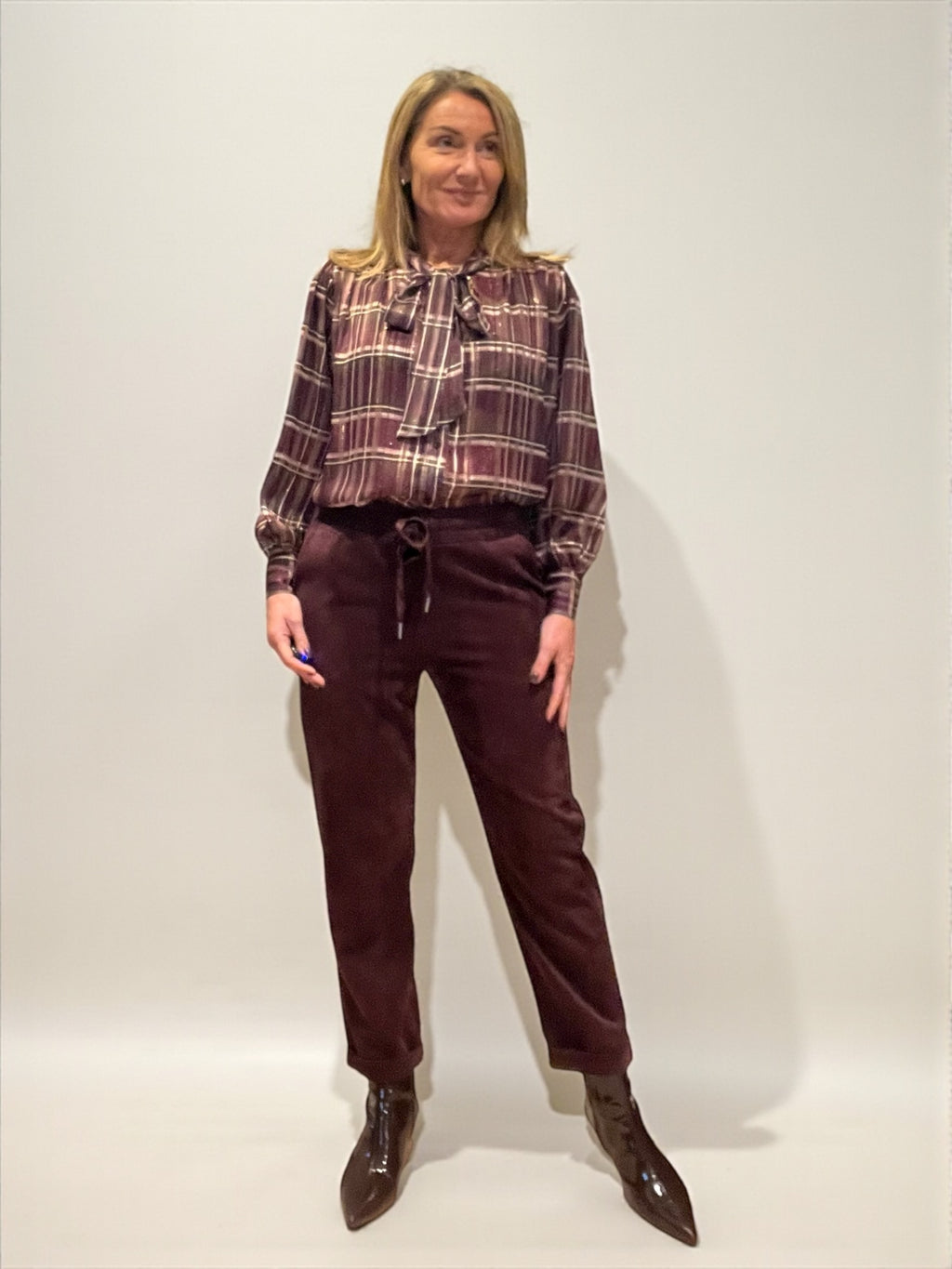 Pantalon Desio Burgundy