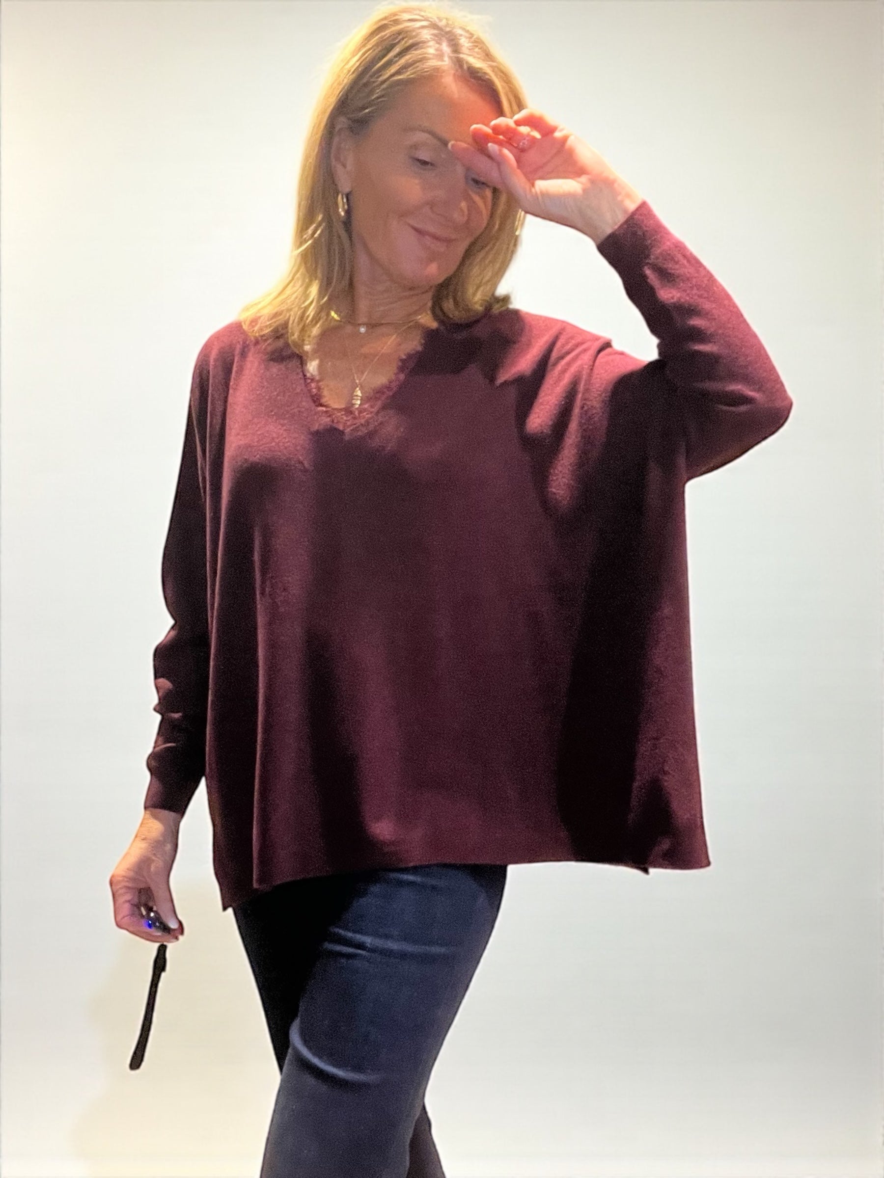 Pull Sharmen lié de vin 🍷