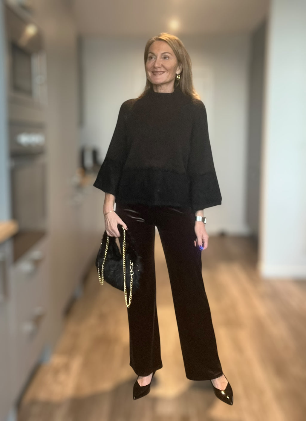 Pull dentelle Elodie Choco