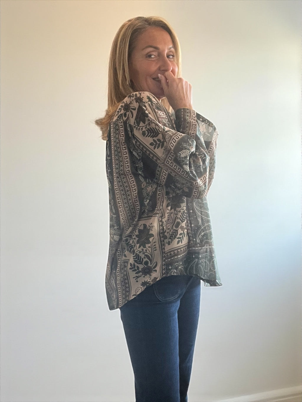 Chemisier Magda kaki