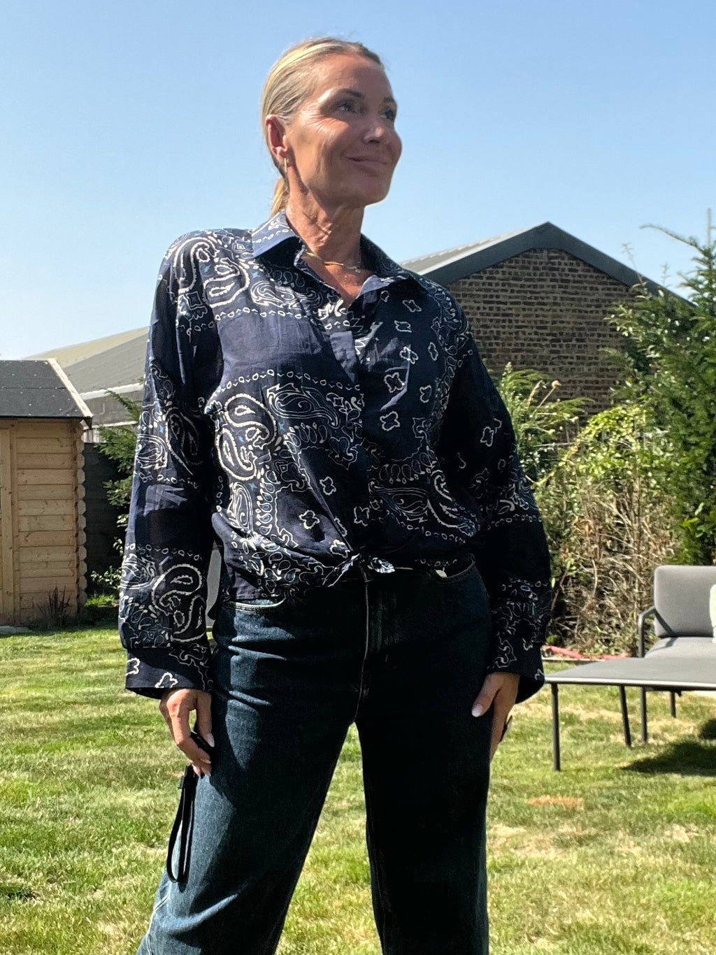 Chemisier Vic bleu marine