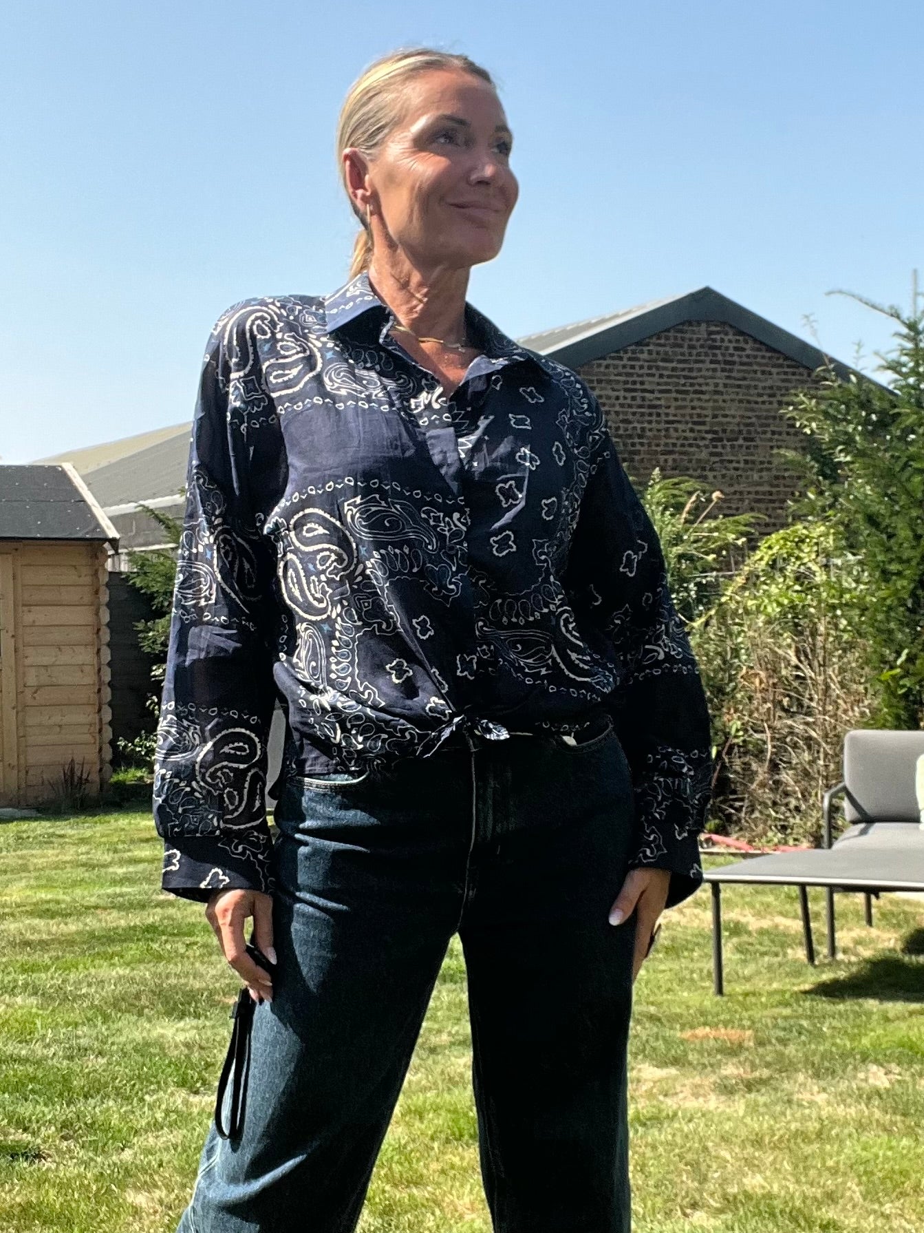 Chemisier Vic bleu marine