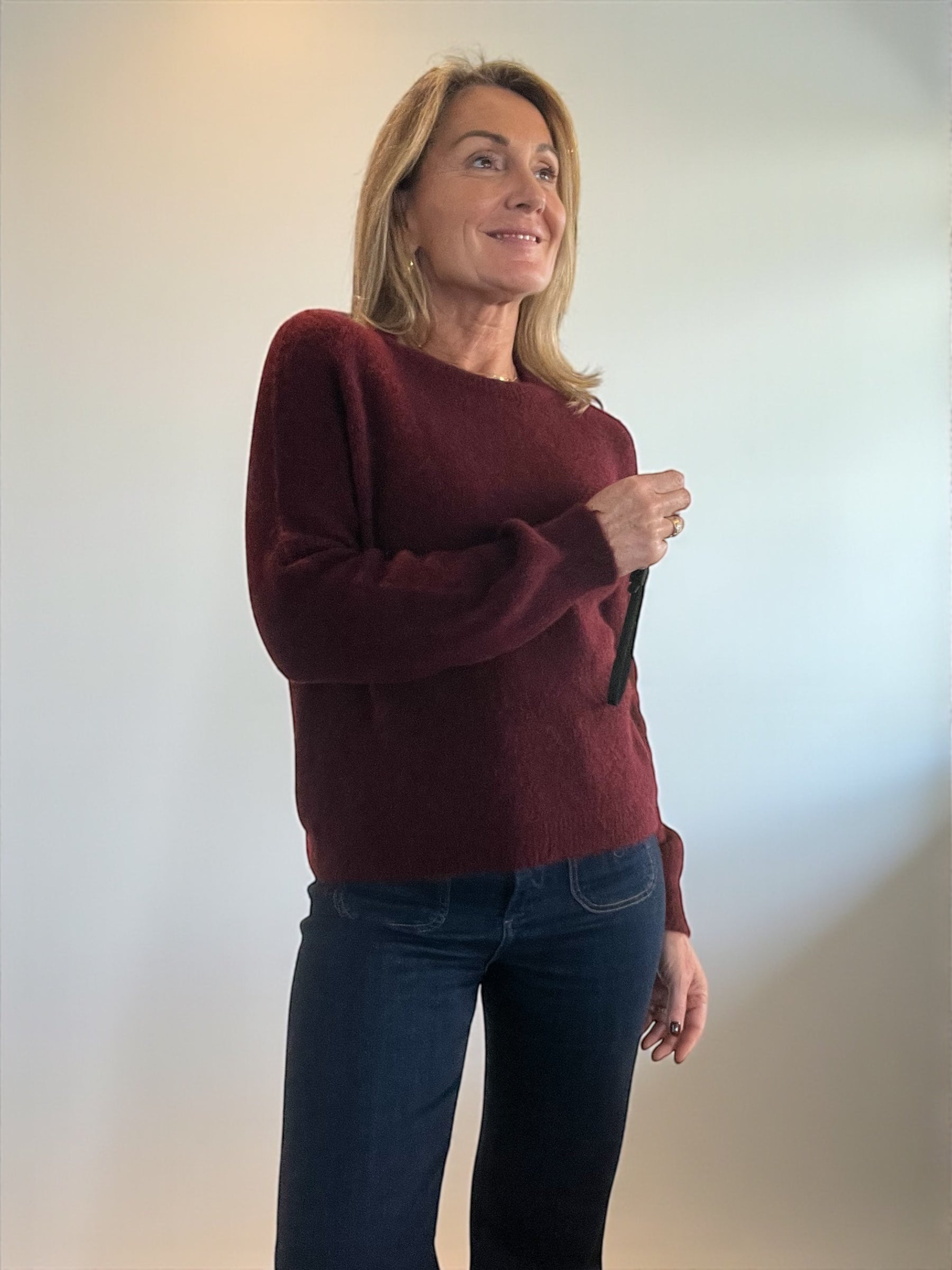 Pull Lilou bordeaux