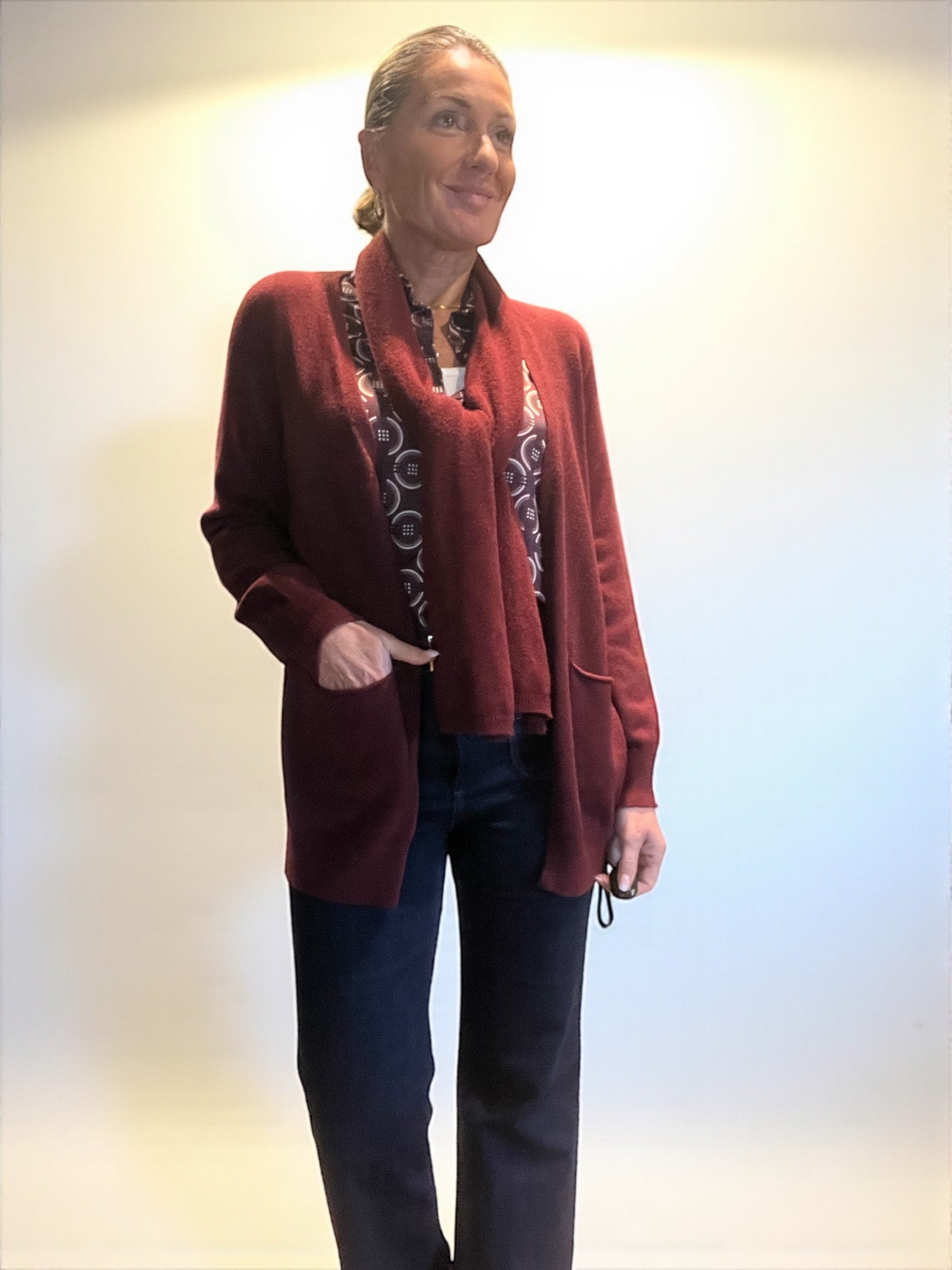 Gilet Diane Bordeaux