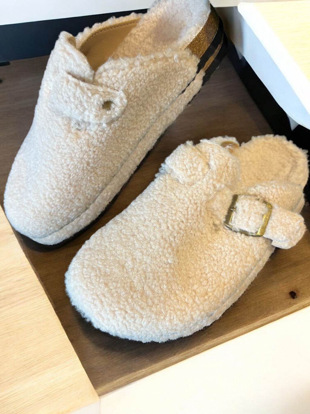 Chaussures Mules Pilou écru