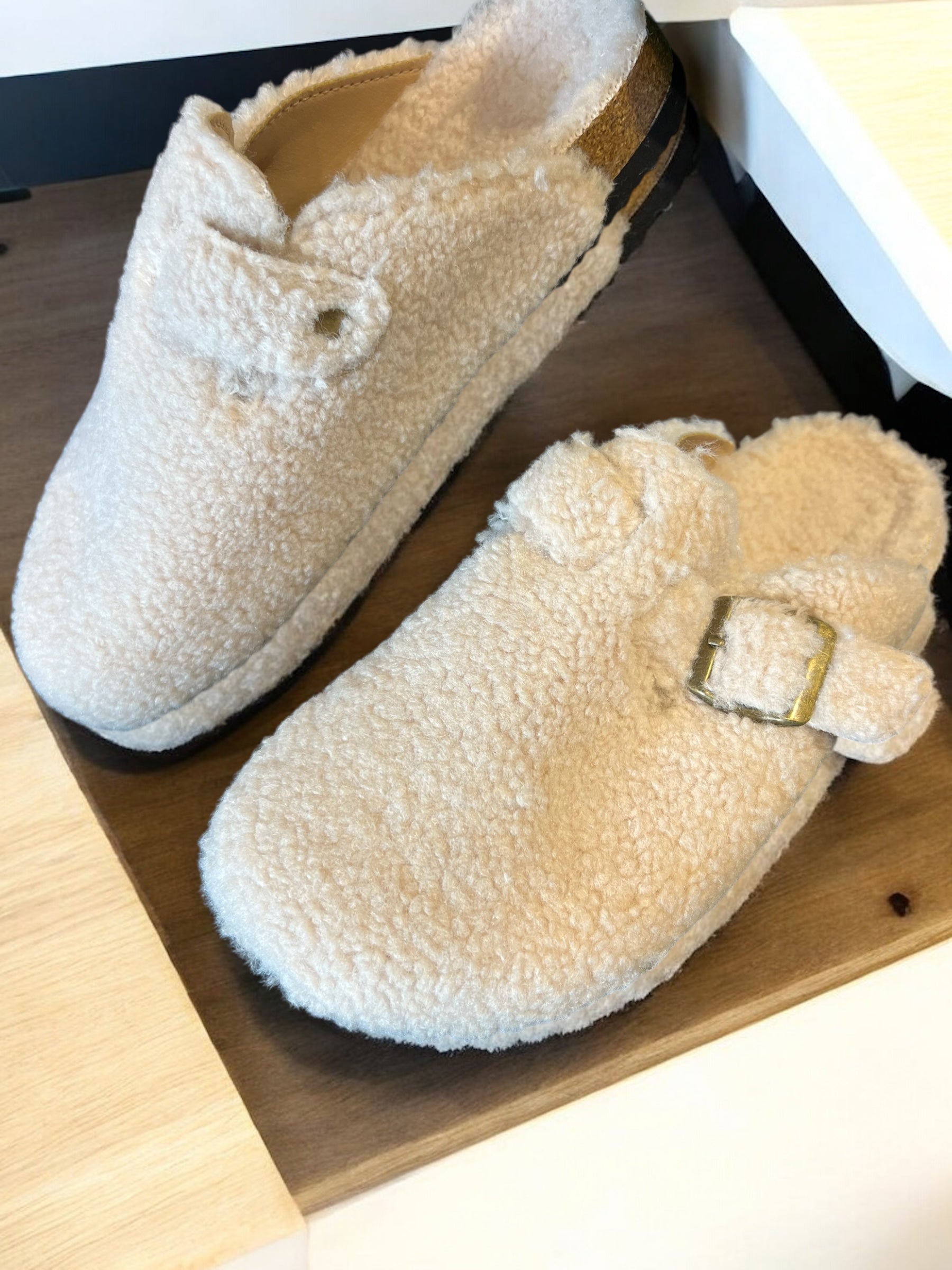 Chaussures Mules Pilou écru