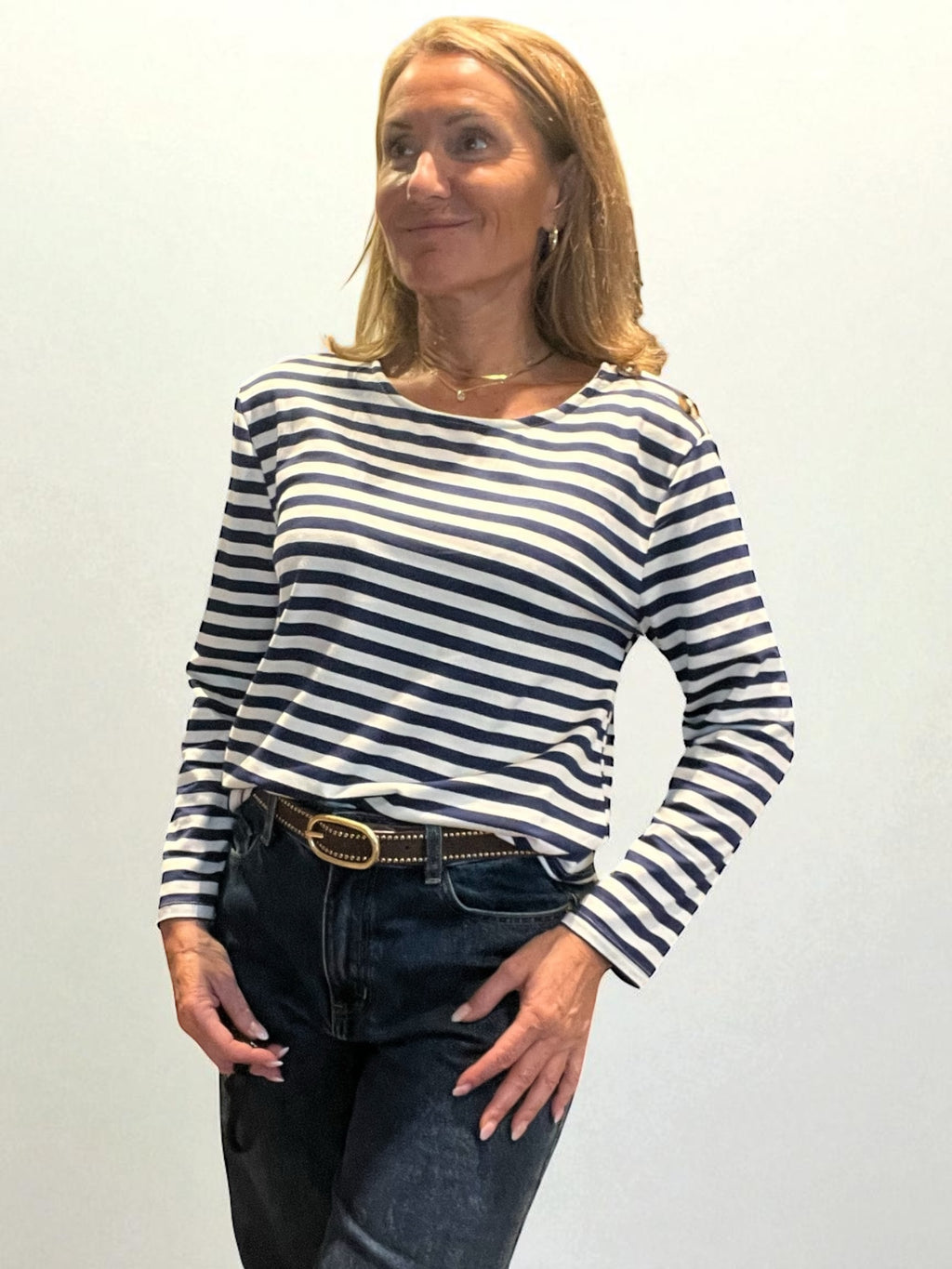 Top Marin bleu marine