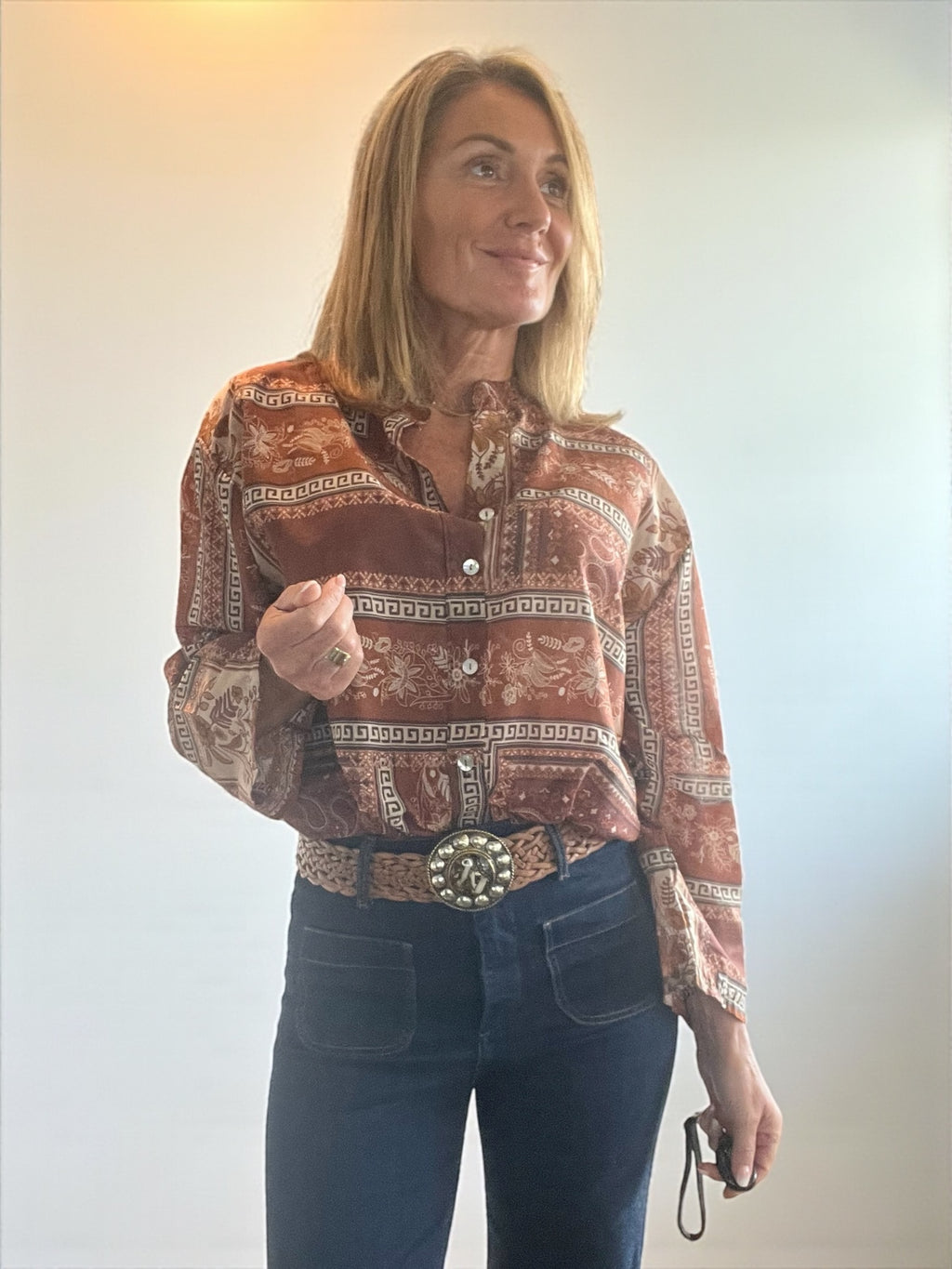 Chemisier Magda terracota