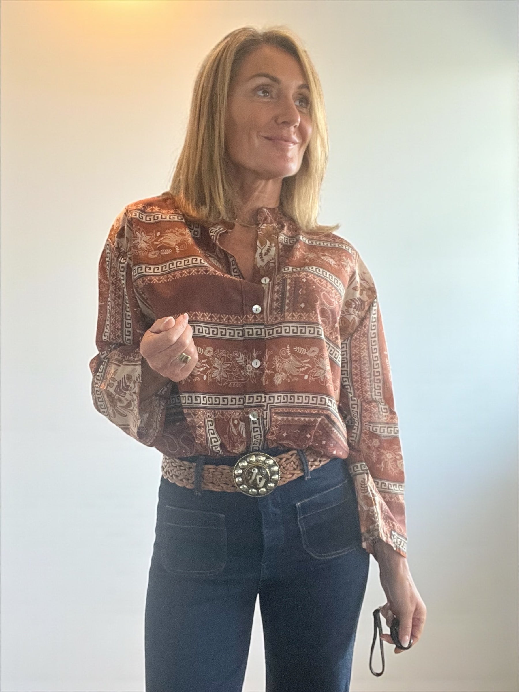 Chemisier Magda terracota