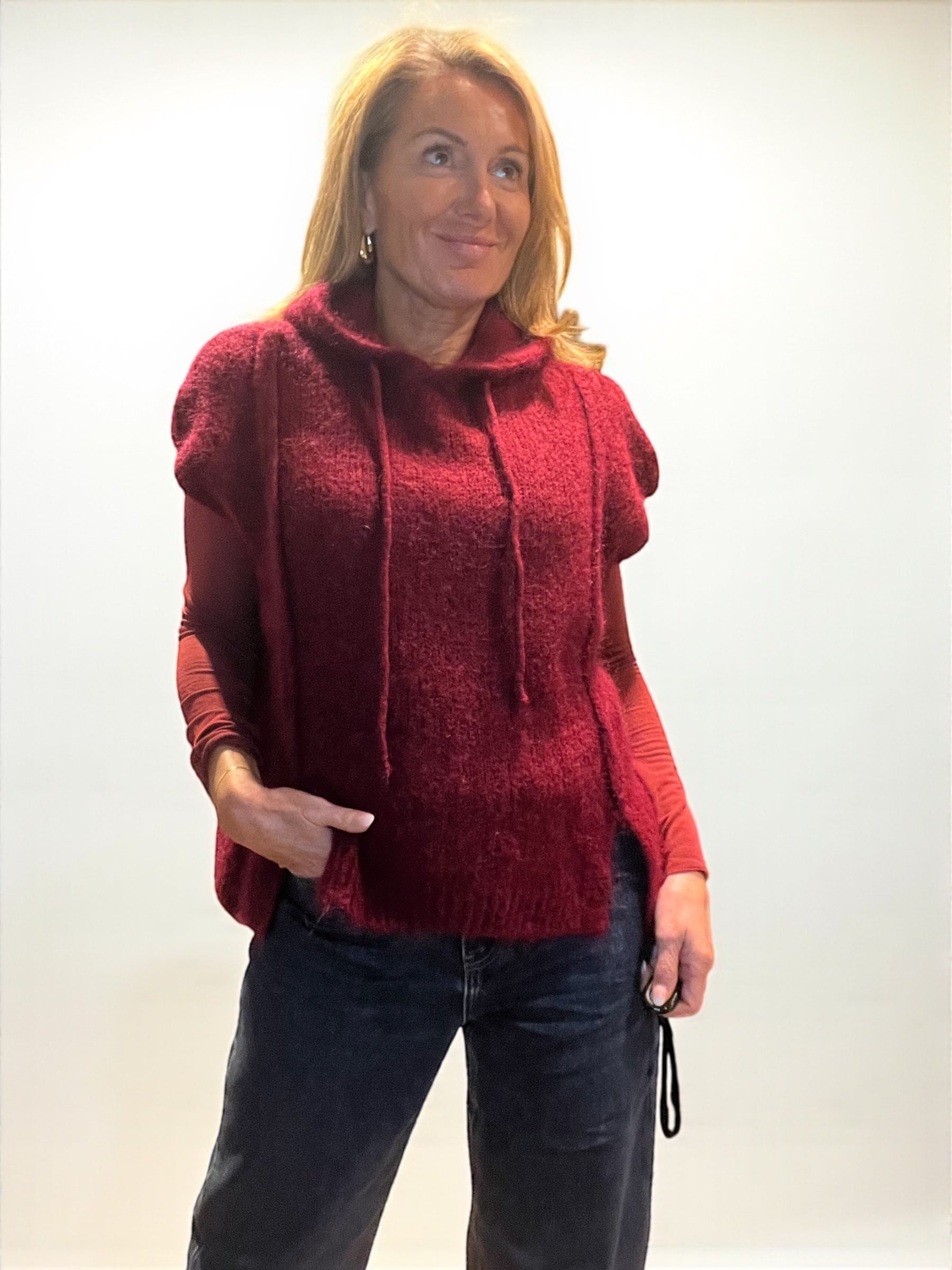 Pull Castor Bordeaux