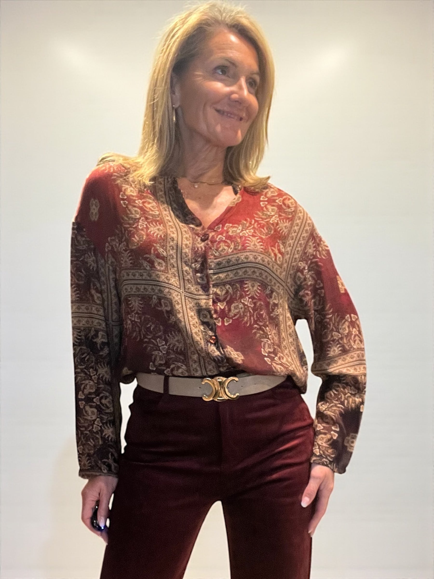 Chemisier Bardo Bordeaux