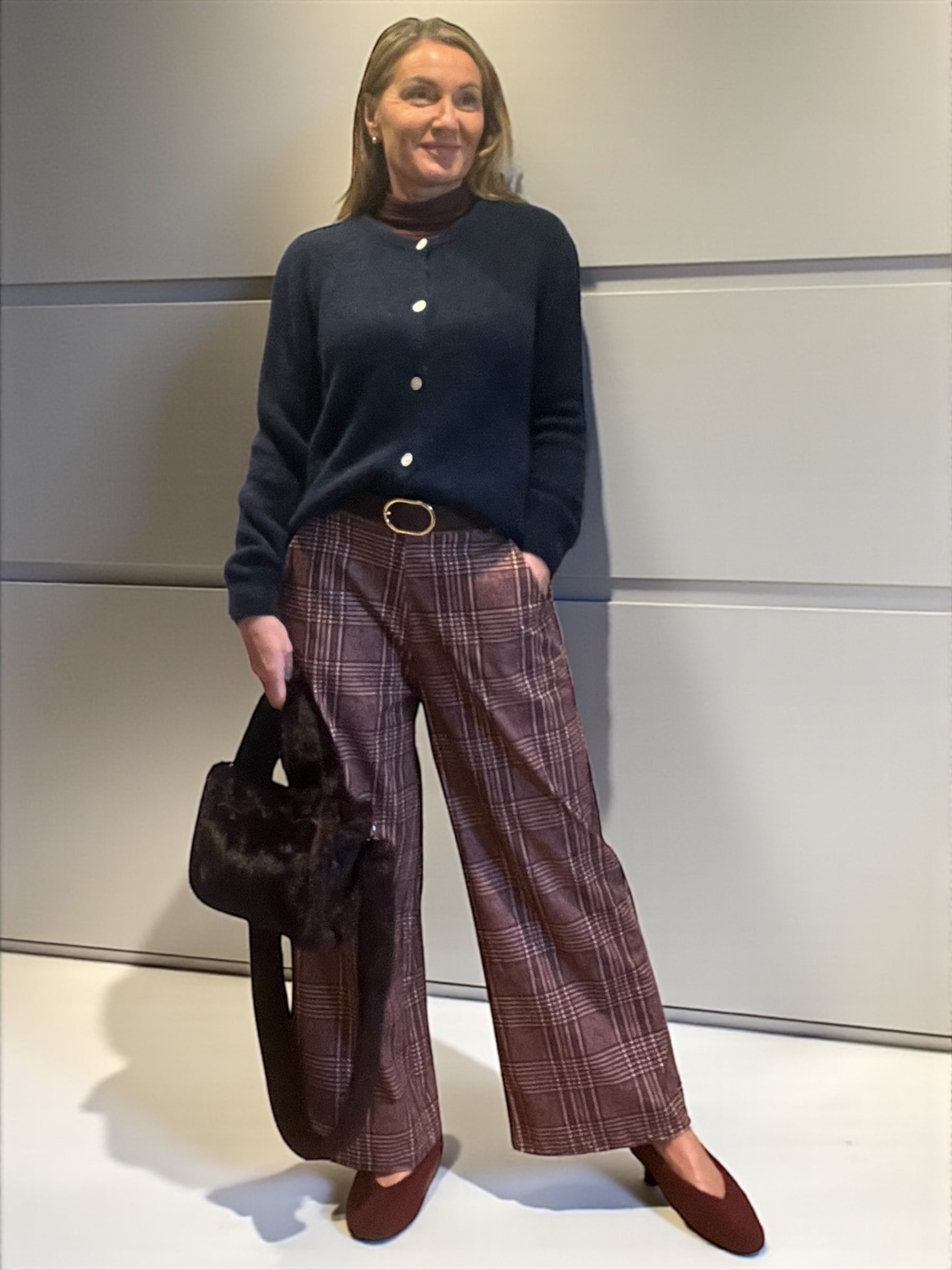 Pantalon Christy Bordeaux