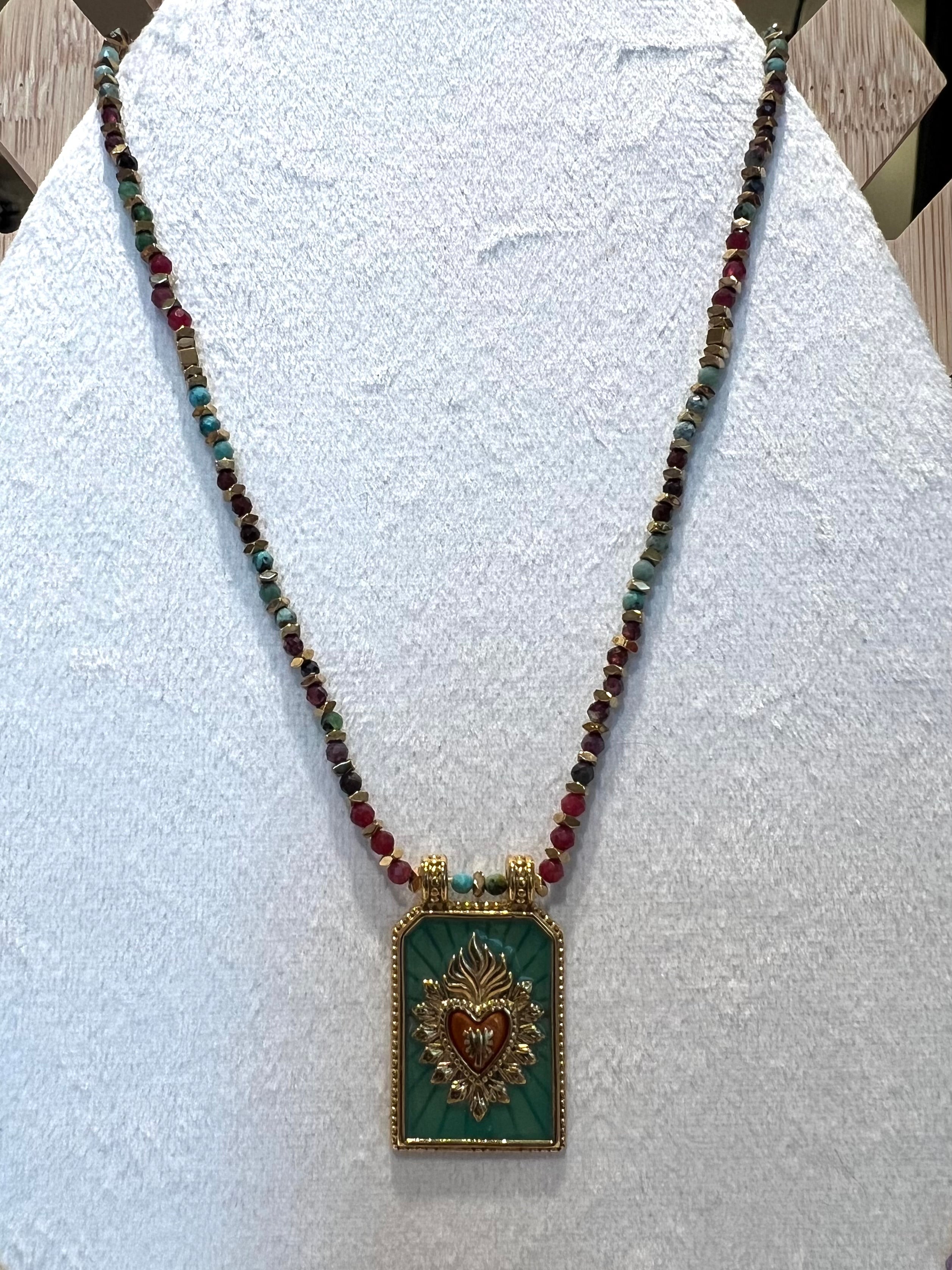 Collier Maya turquoise