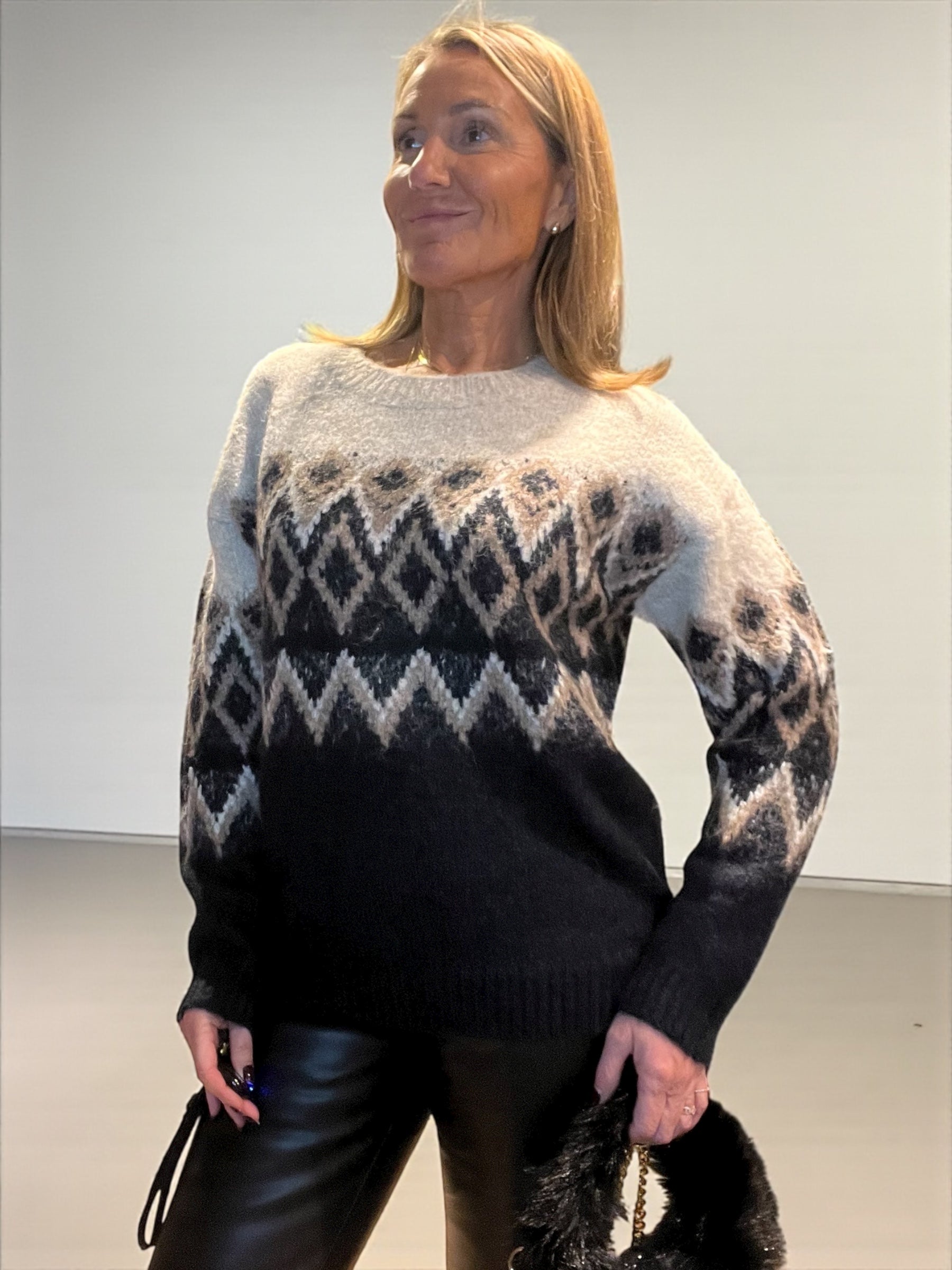 Pull Noël bleu Marine