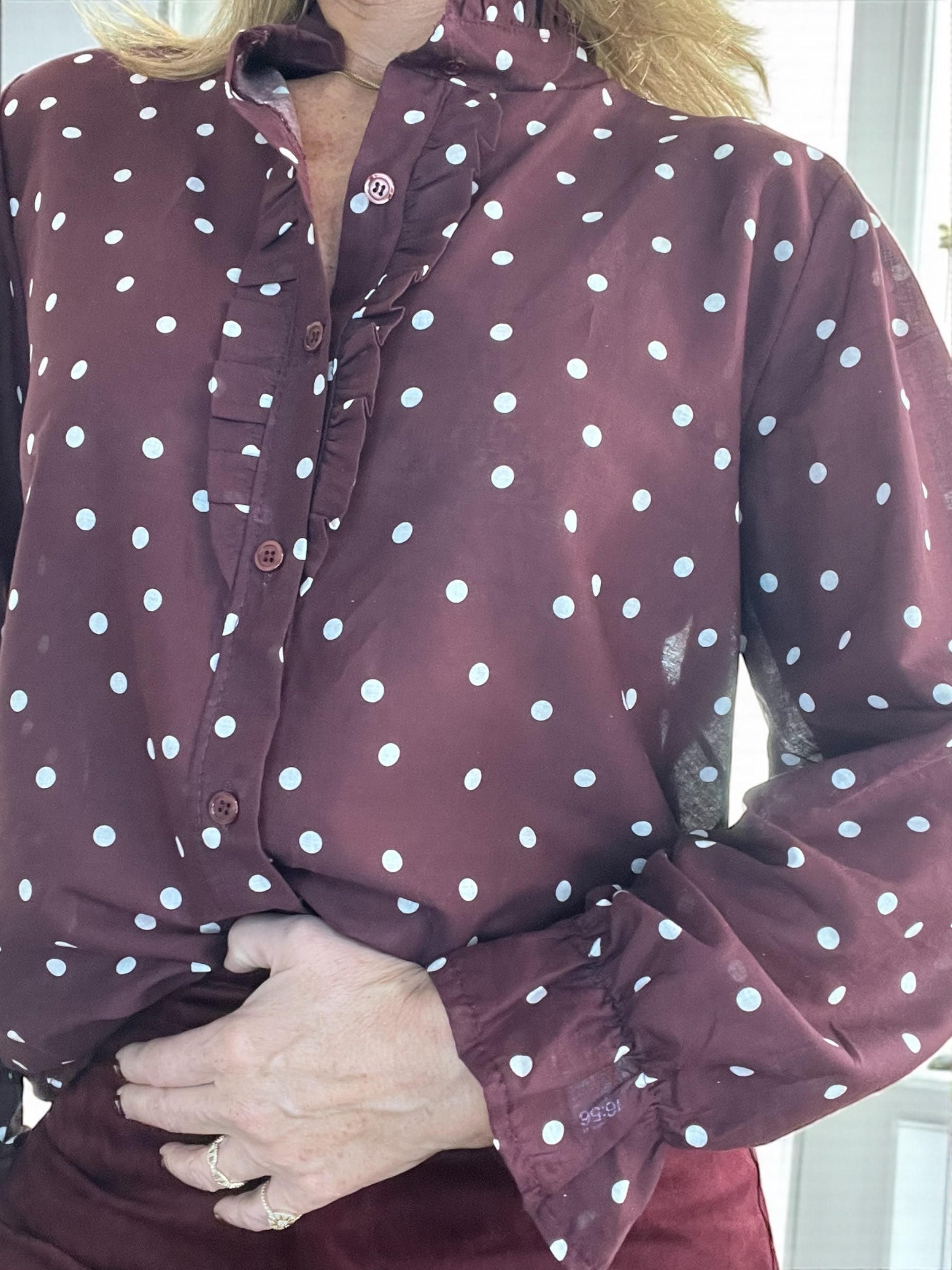 Chemisier Darling bordeaux