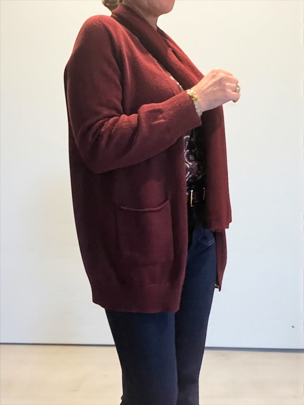 Gilet Diane Bordeaux