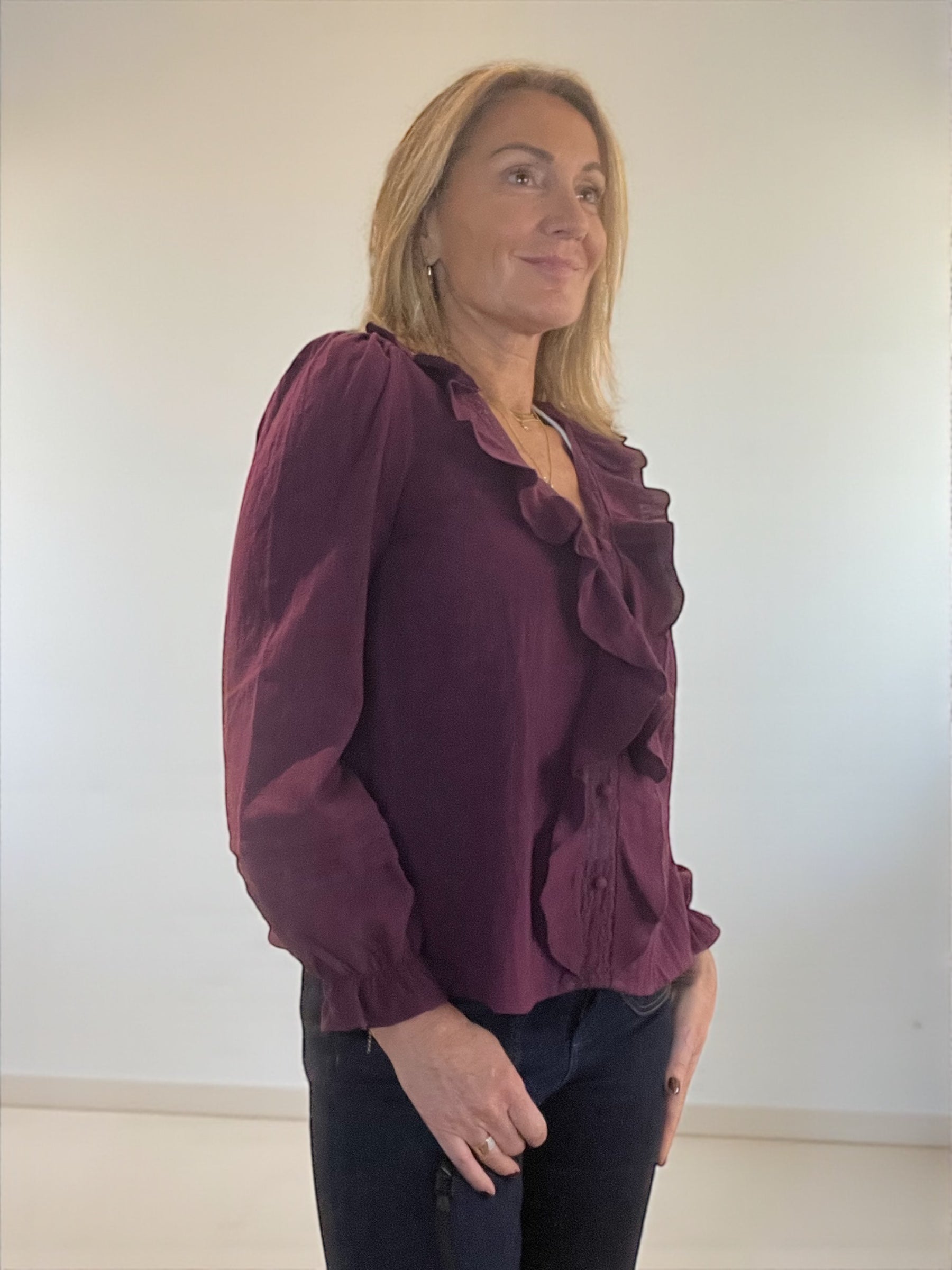 Chemisier Kelly Bordeaux