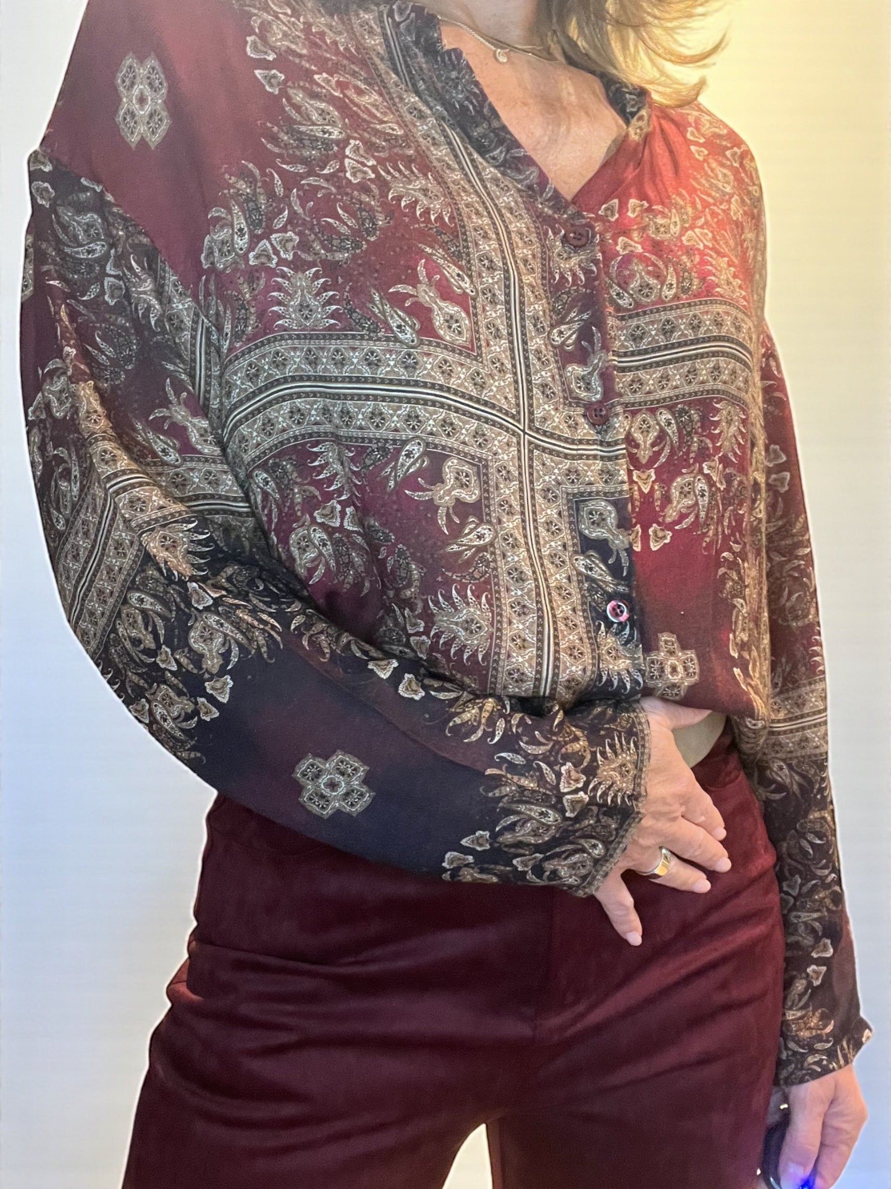 Chemisier Bardo Bordeaux