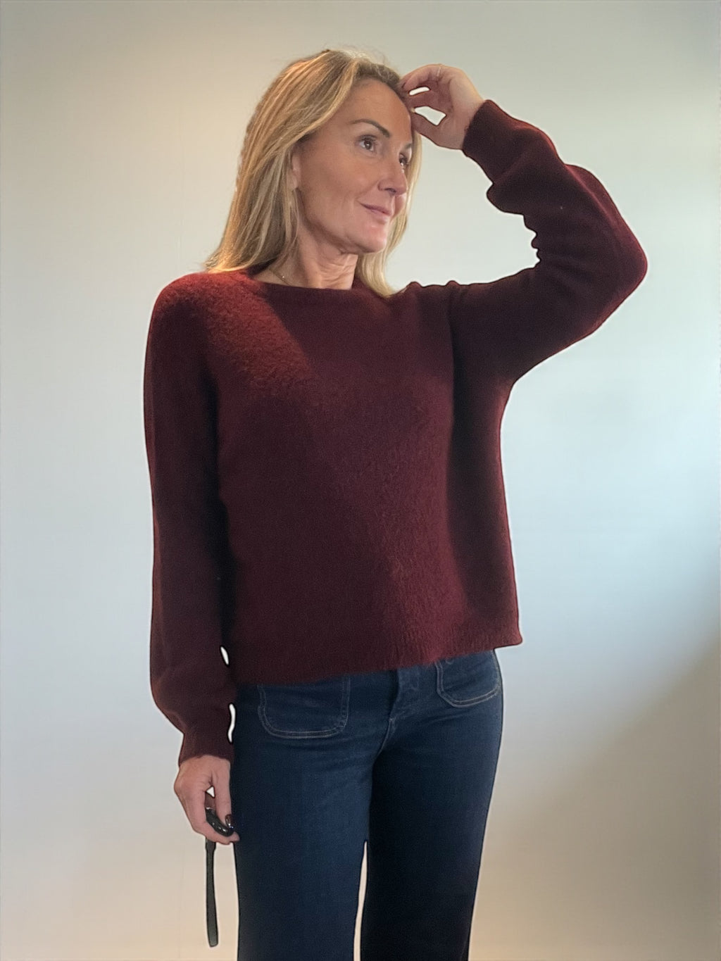 Pull Lilou bordeaux