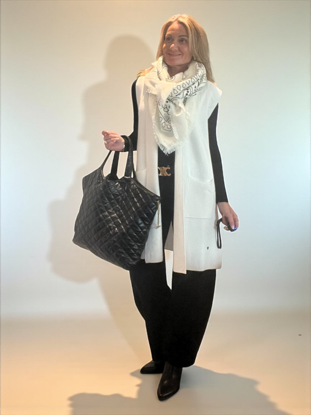 Écharpe Bandana écrue