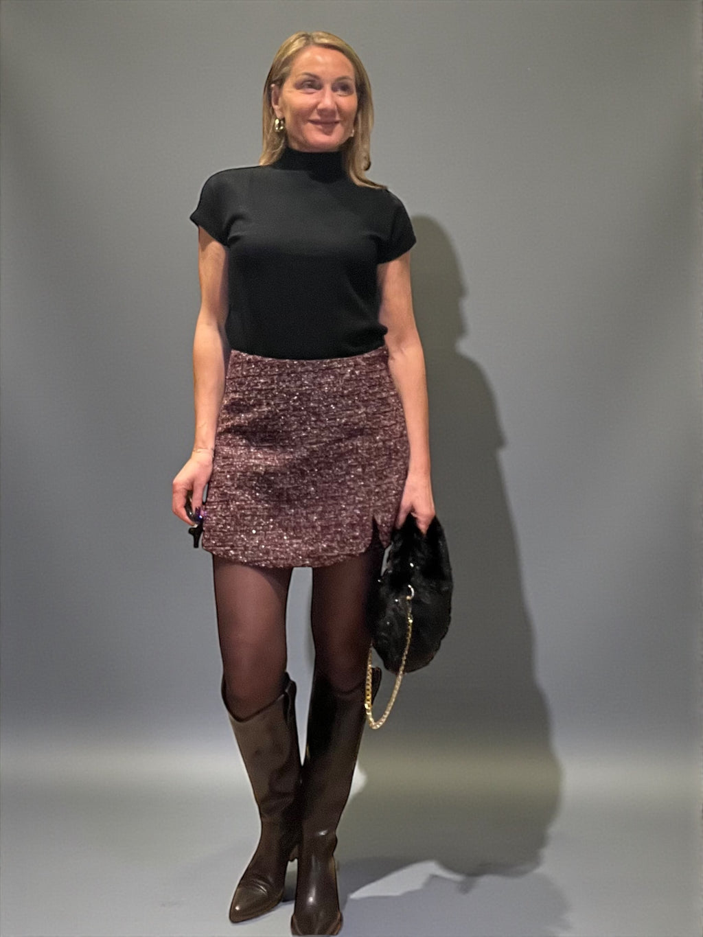 Jupe short bordeaux 🍷