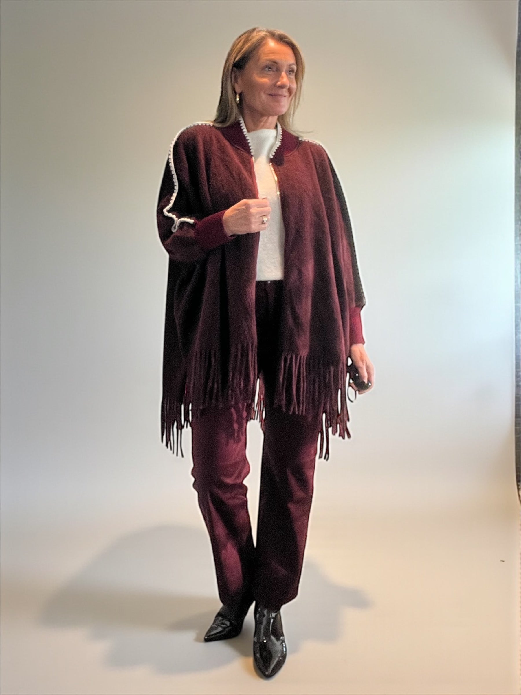 Veste Mexico bordeaux