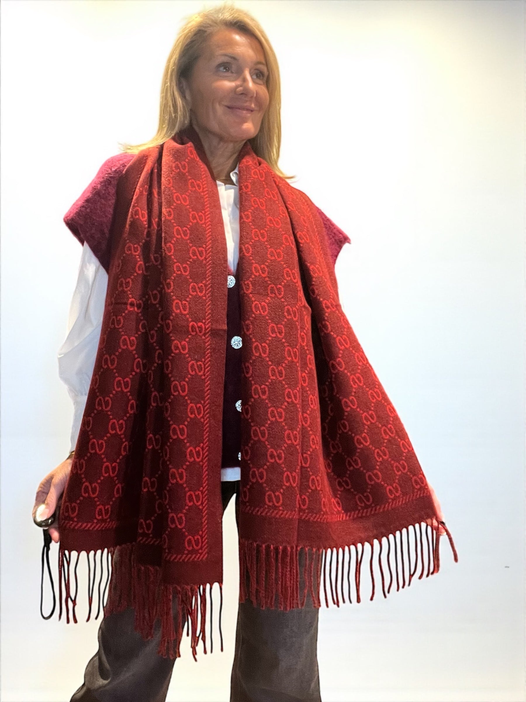 Écharpe Lewis Bordeaux