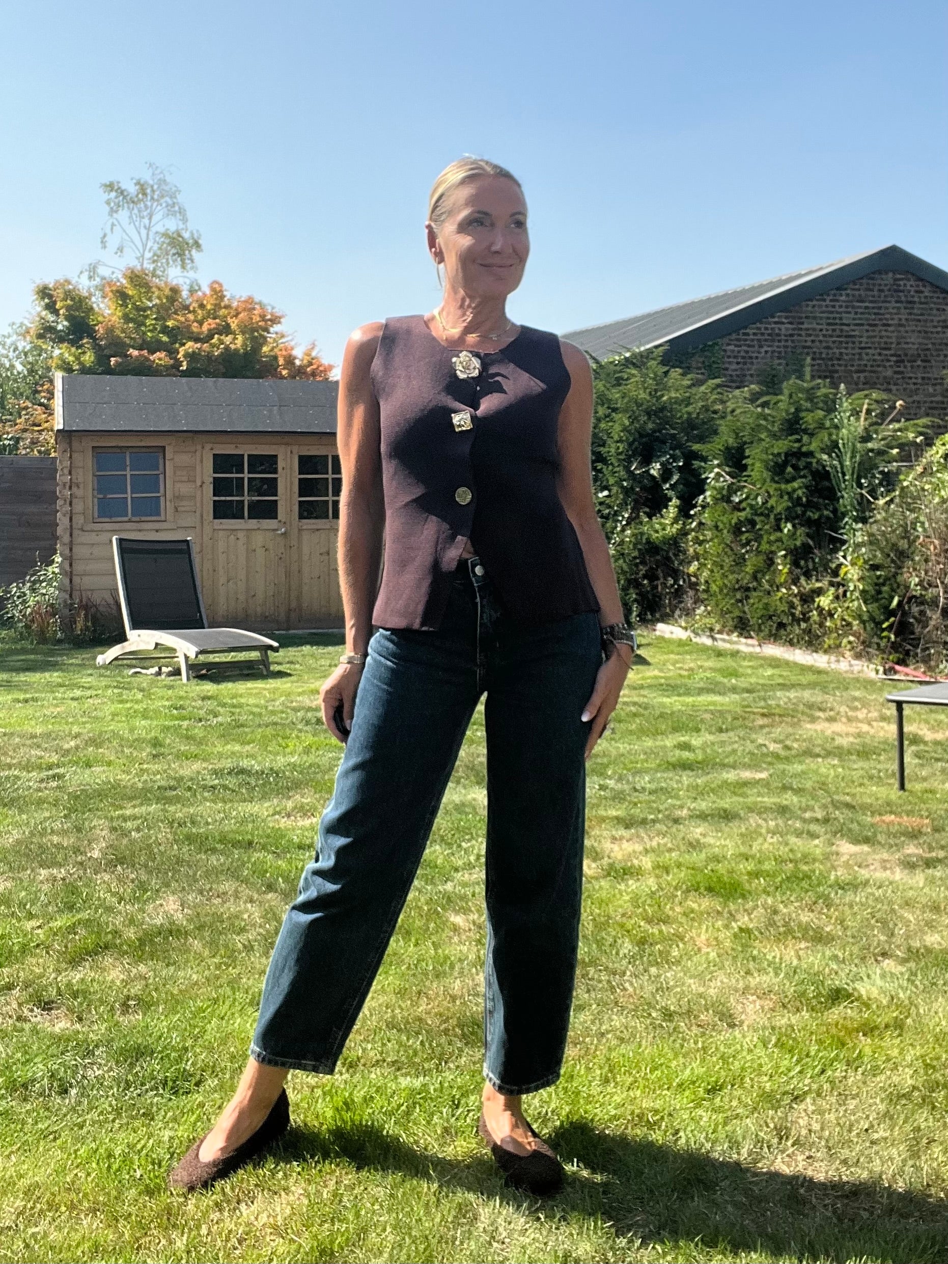 Jeans Bonie bleu brute