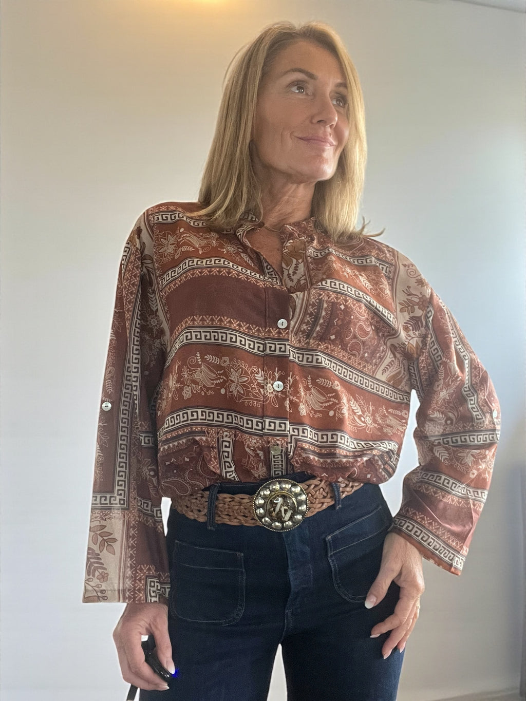 Chemisier Magda terracota