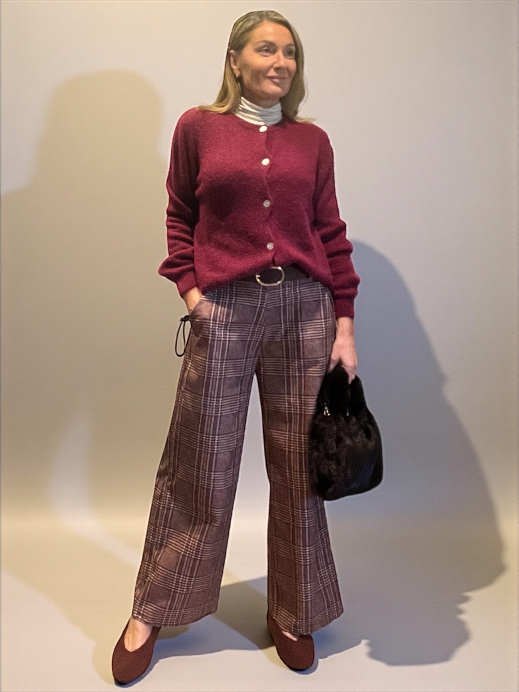 Pantalon Christy Bordeaux