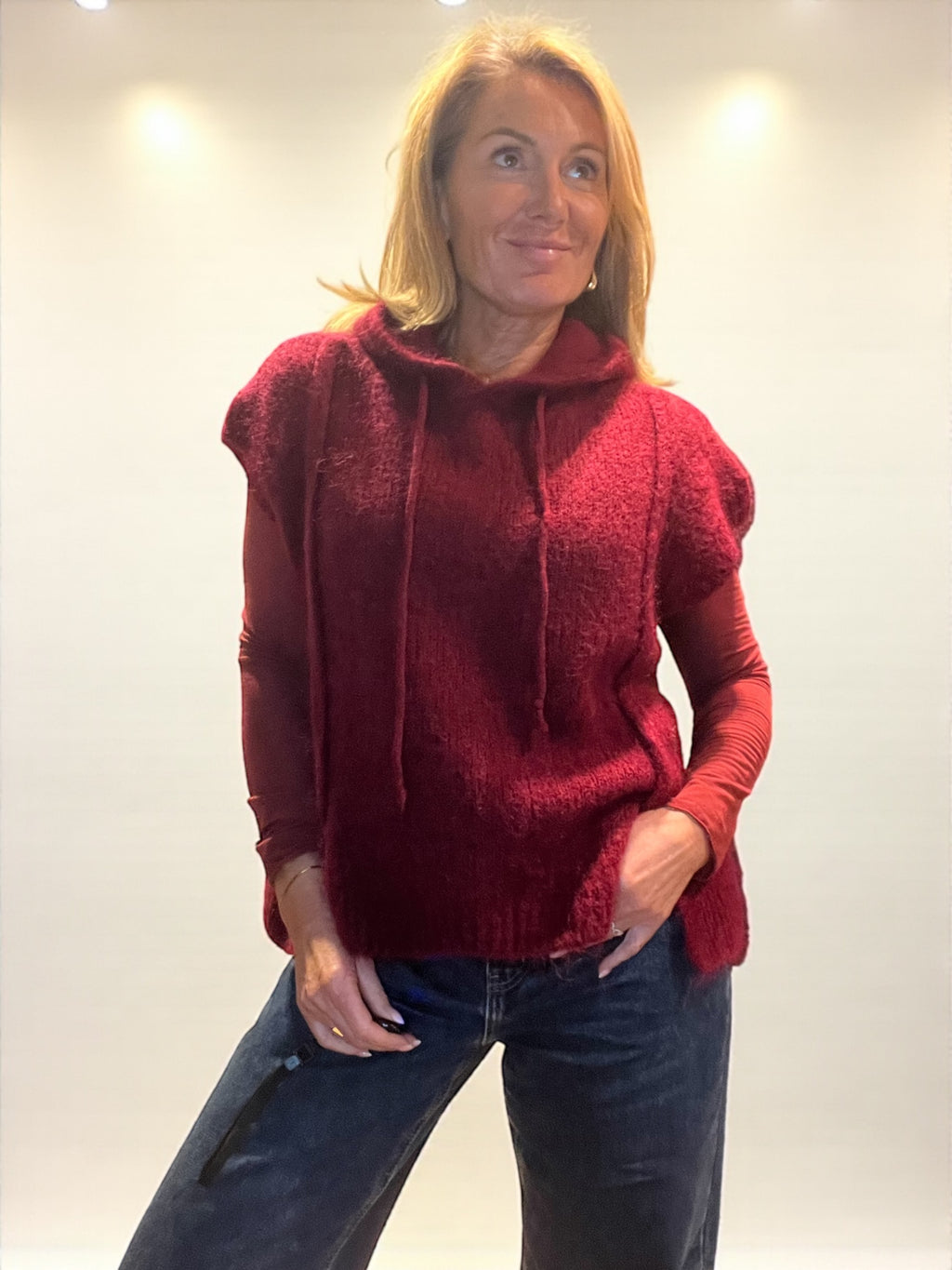 Pull Castor Bordeaux