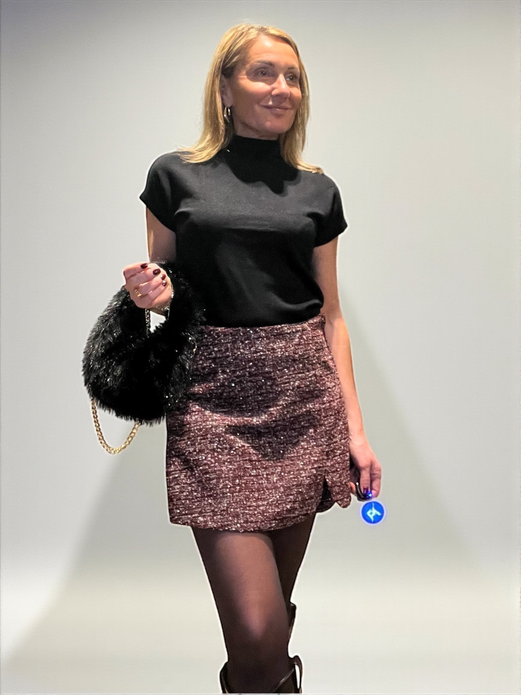 Jupe short bordeaux 🍷