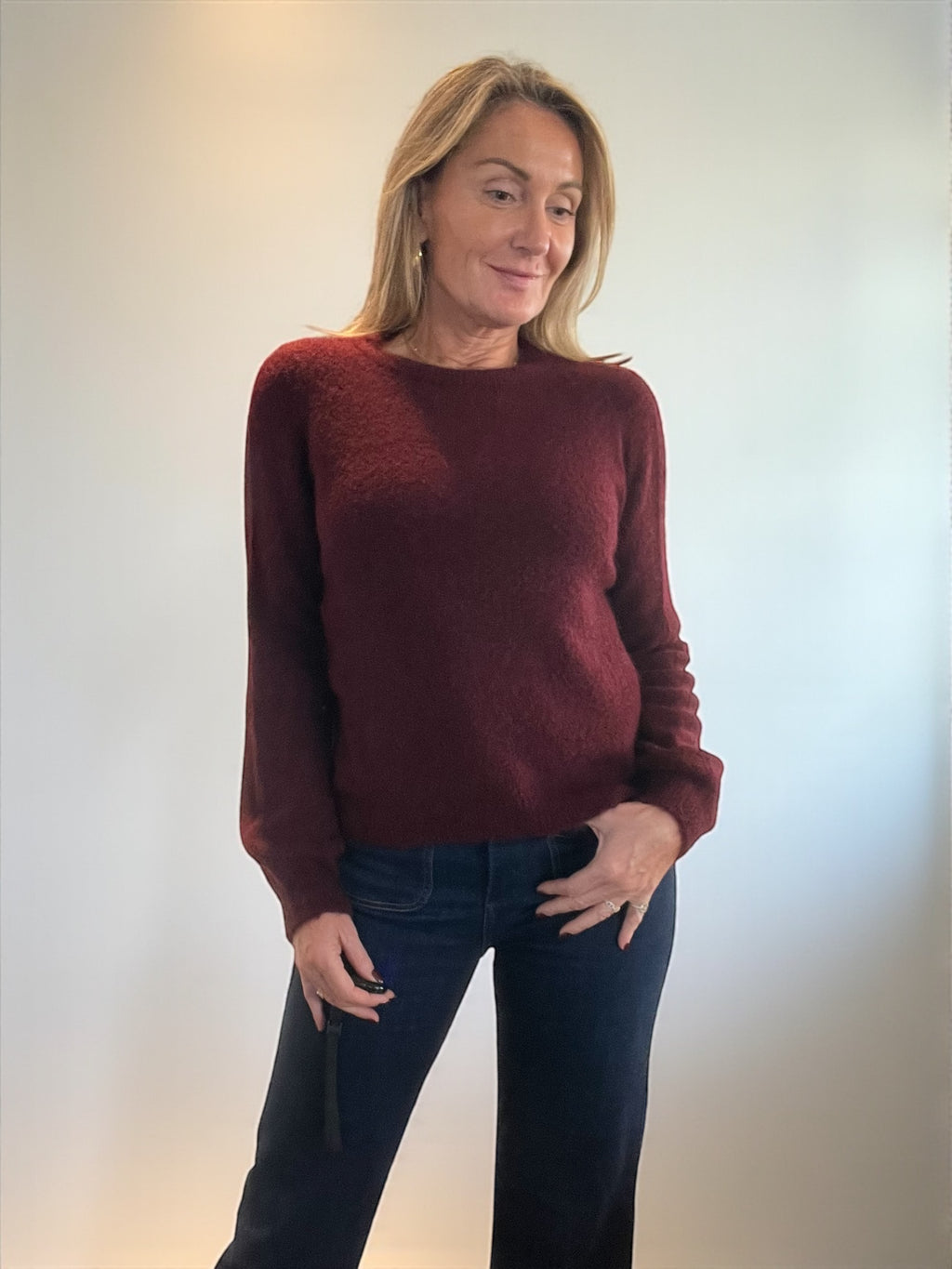 Pull Lilou bordeaux