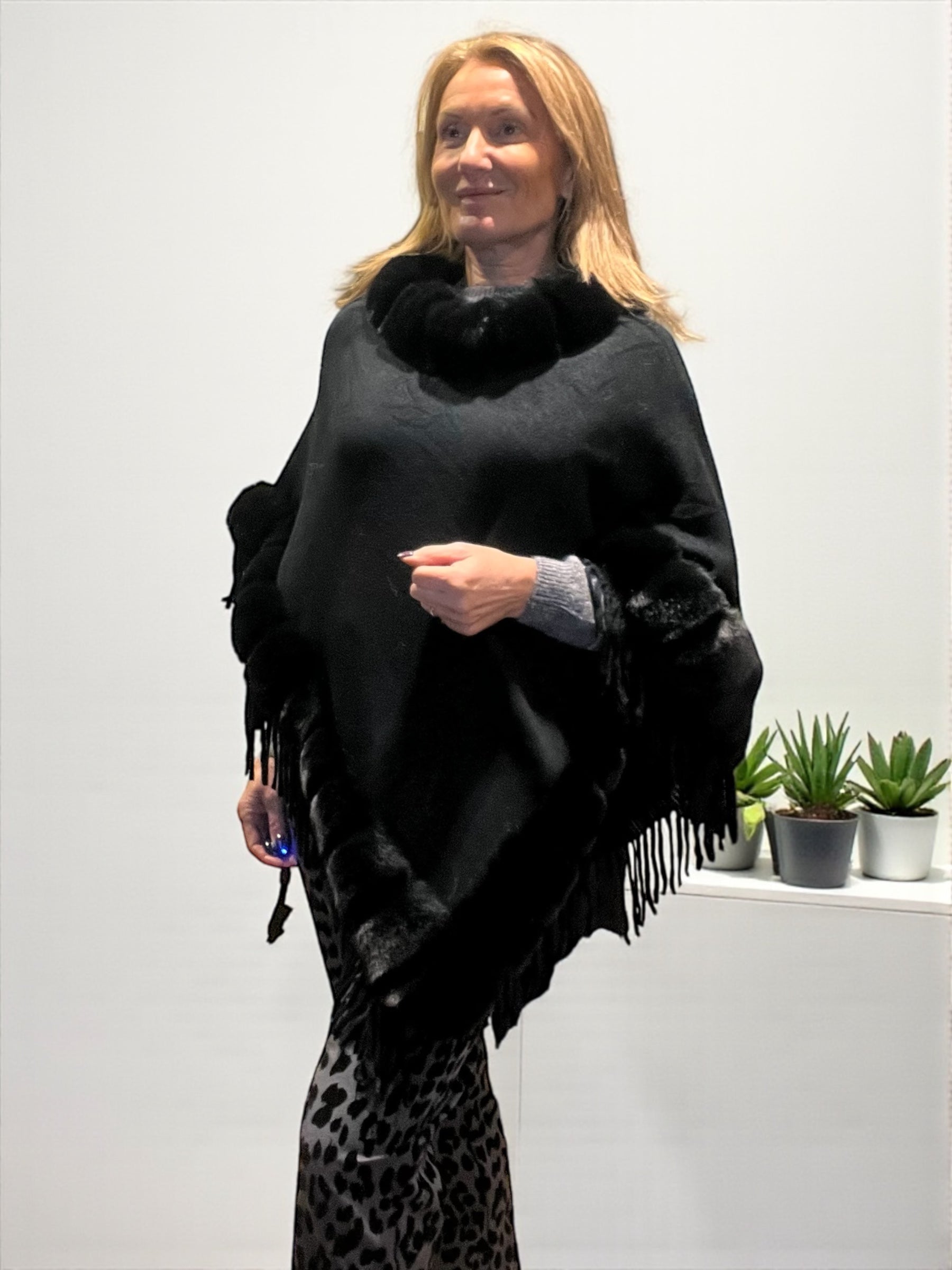 Poncho Floche noir