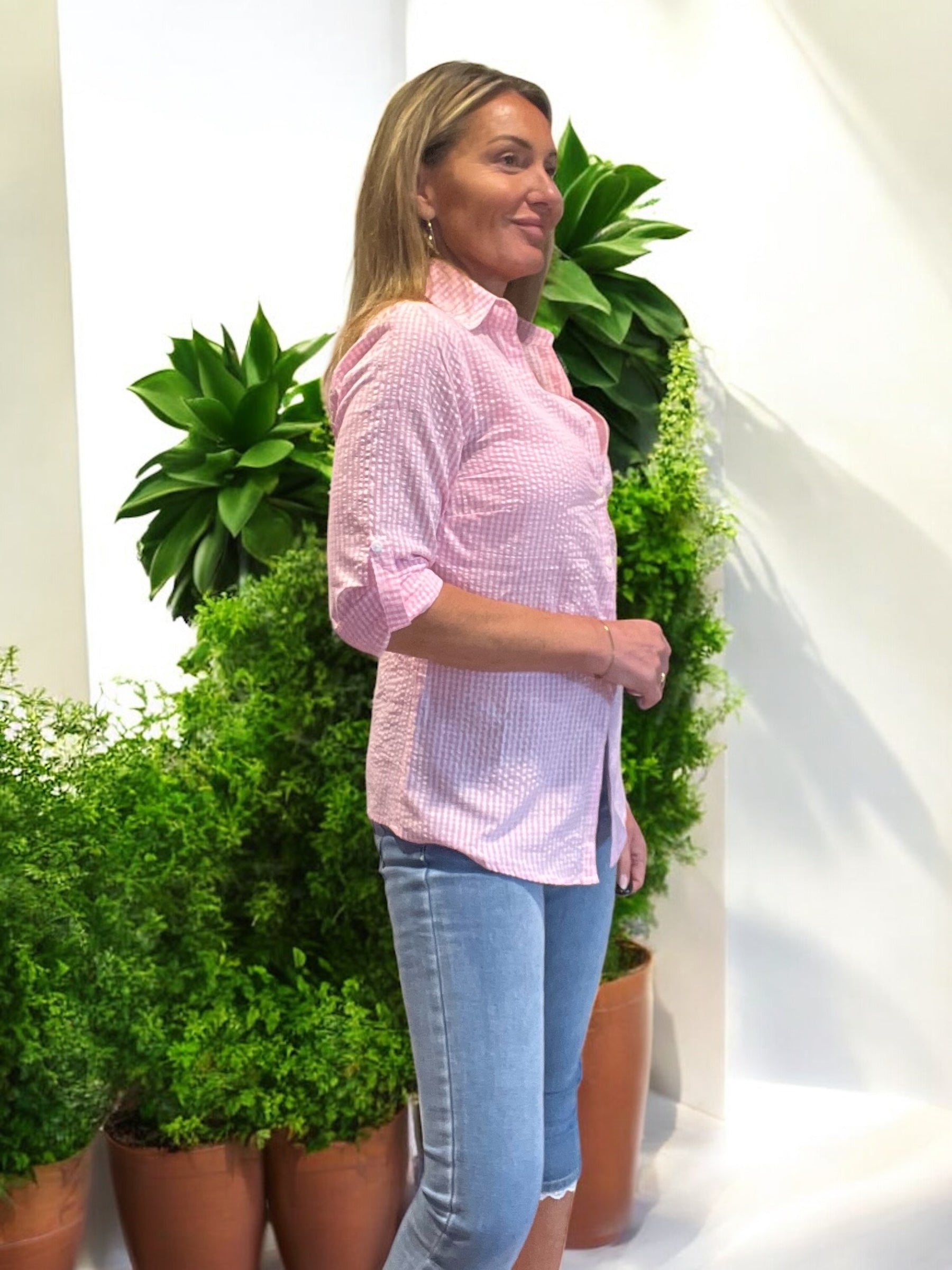 Chemisier Vichy rose🌸