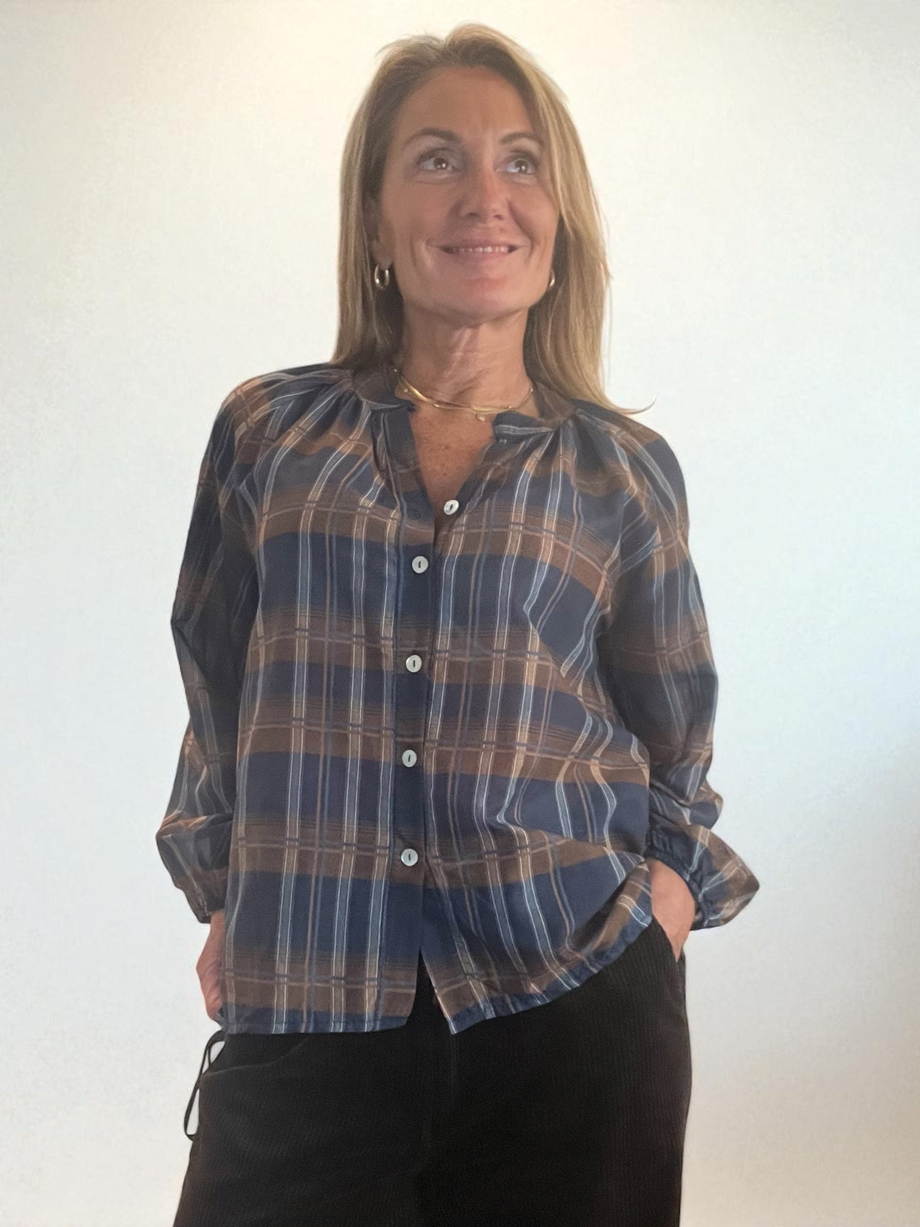 Chemisier Melane Marine💙