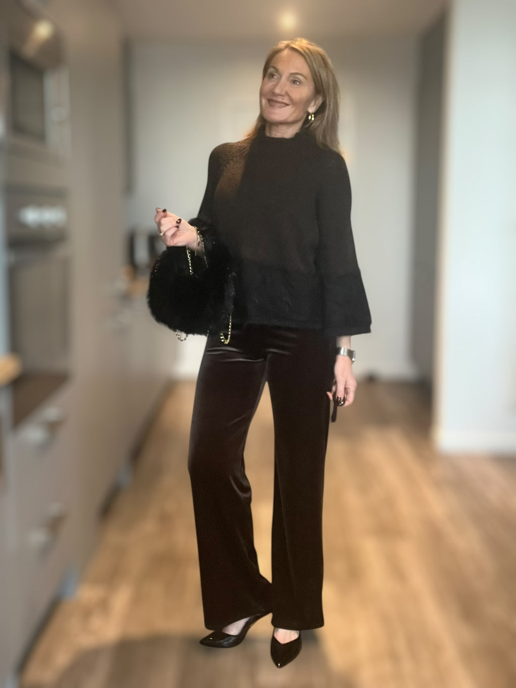 Pull dentelle Elodie Choco