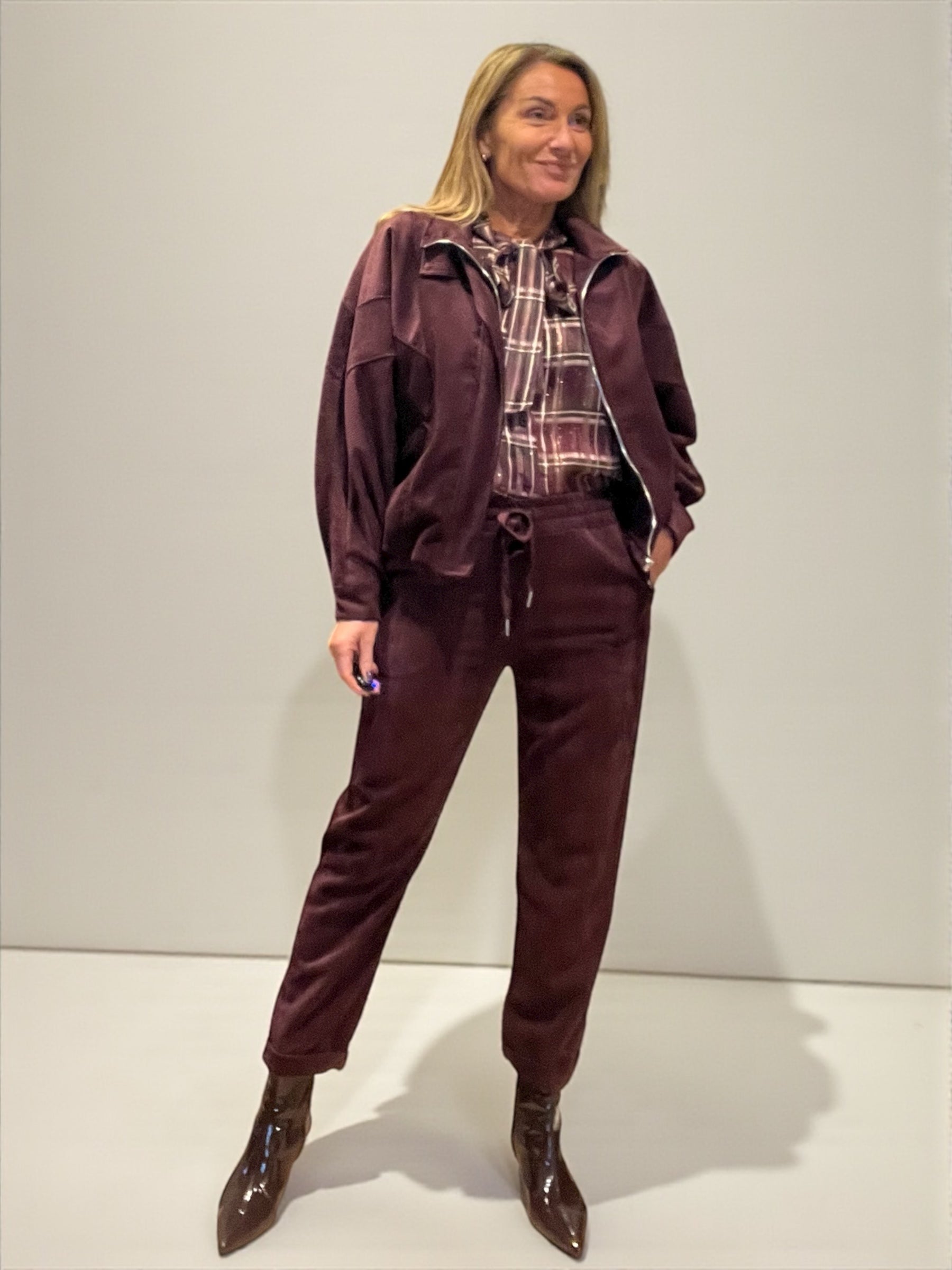 Pantalon Desio Burgundy