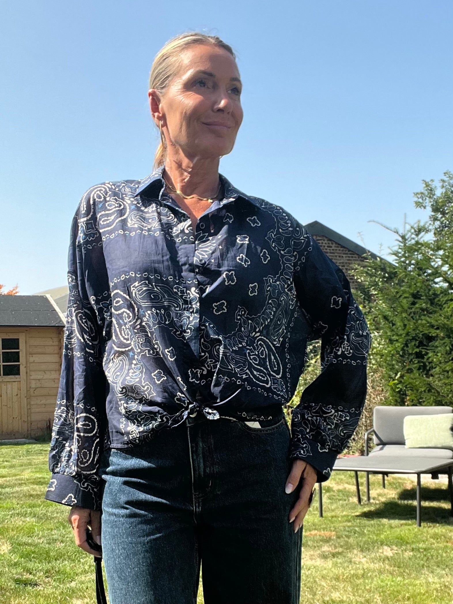 Chemisier Vic bleu marine