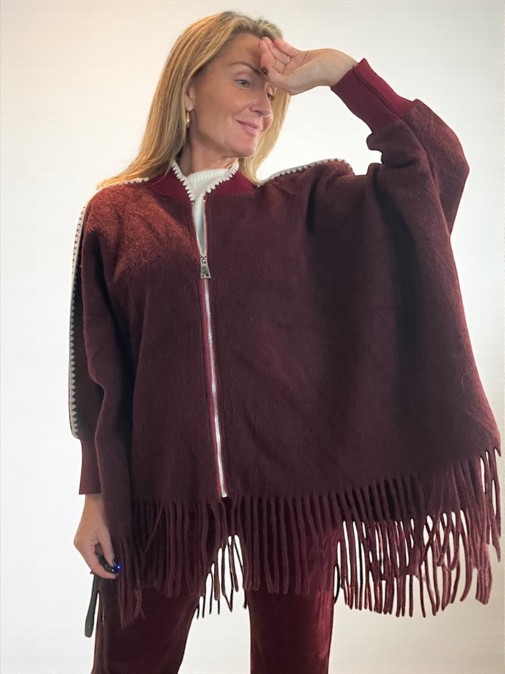 Veste Mexico bordeaux